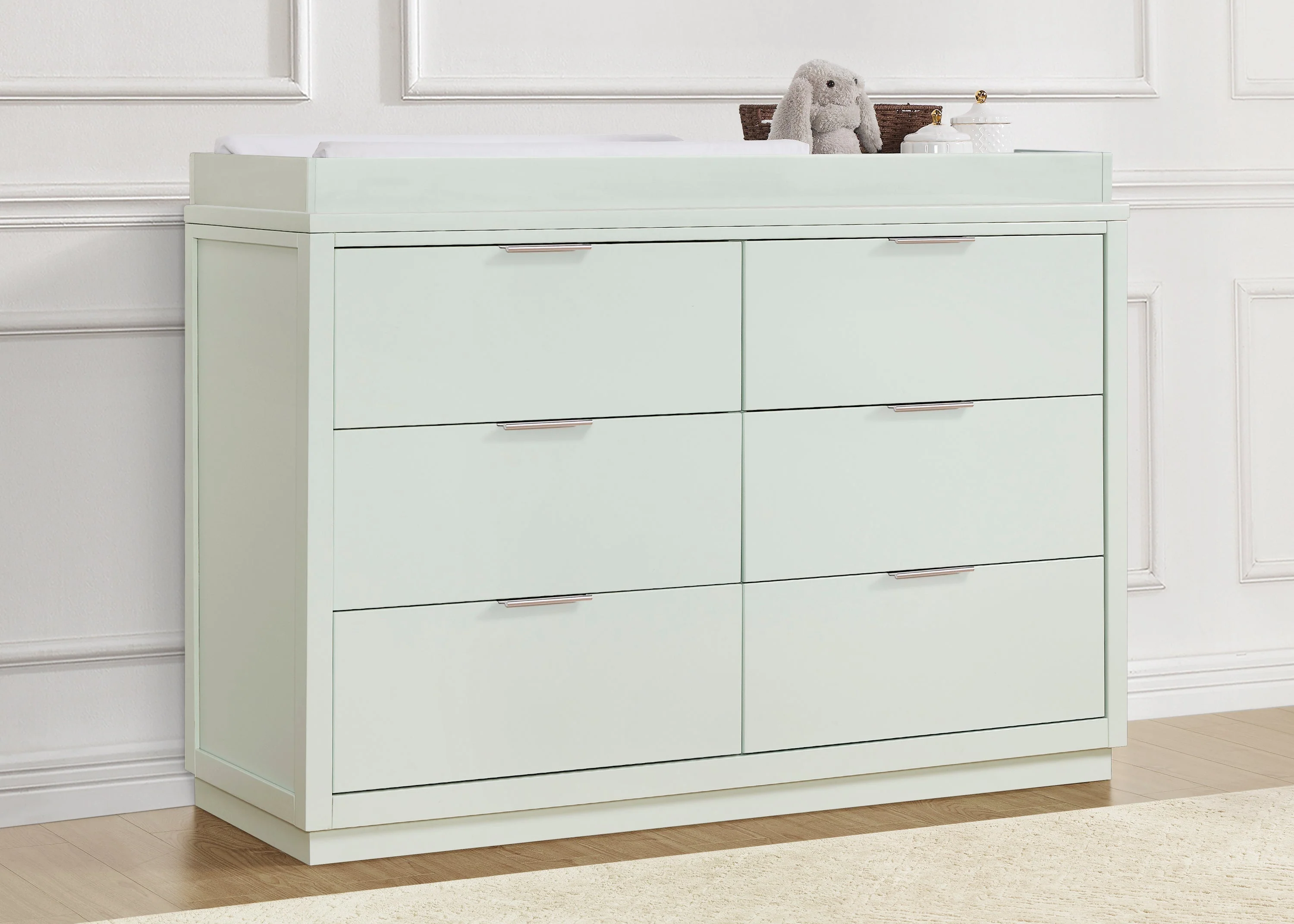 Forever 6 Drawer Dresser with Changing Top and Interlocking Drawers - Classic Collection - Image 10