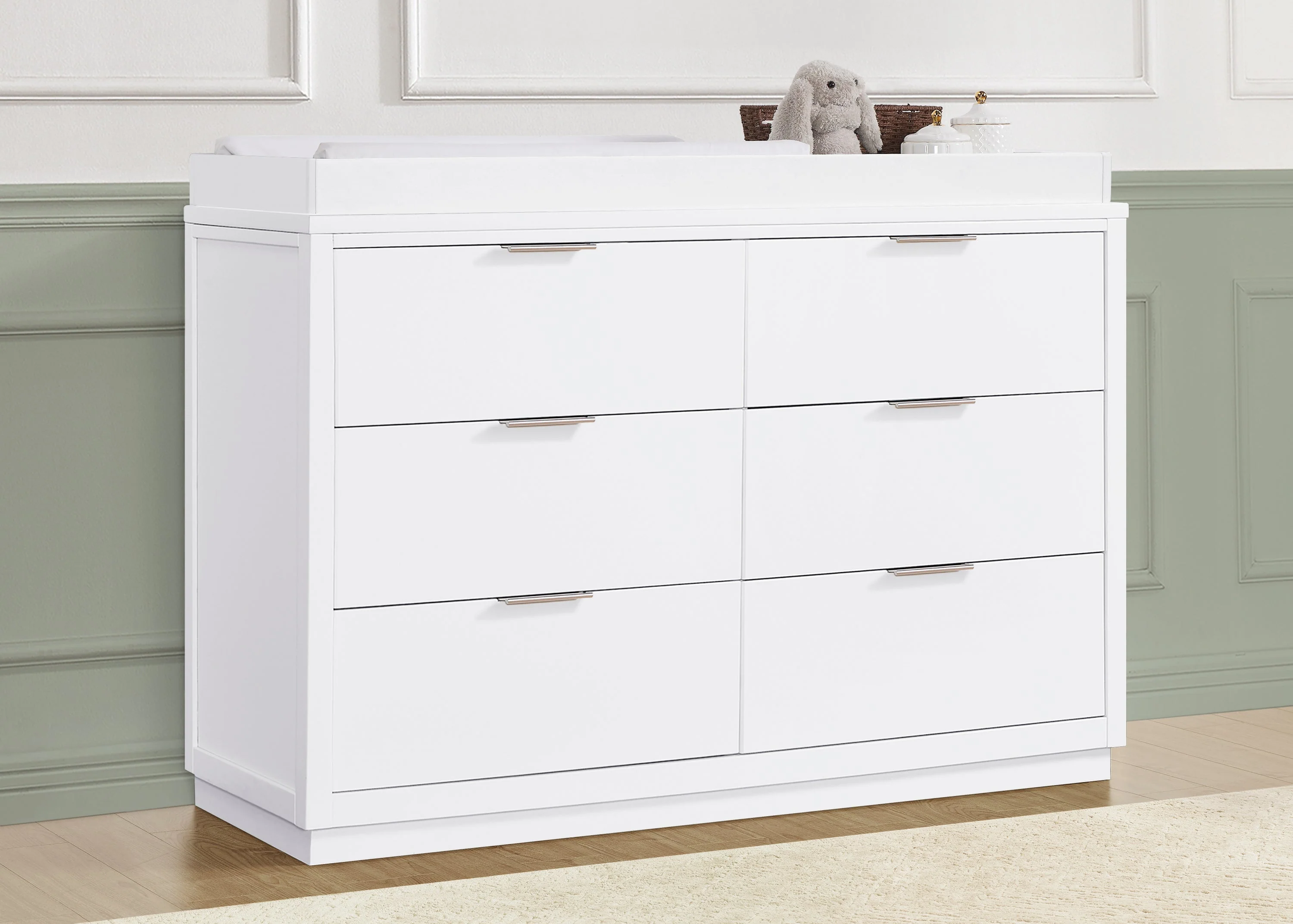 Forever 6 Drawer Dresser with Changing Top and Interlocking Drawers - Classic Collection - Image 18