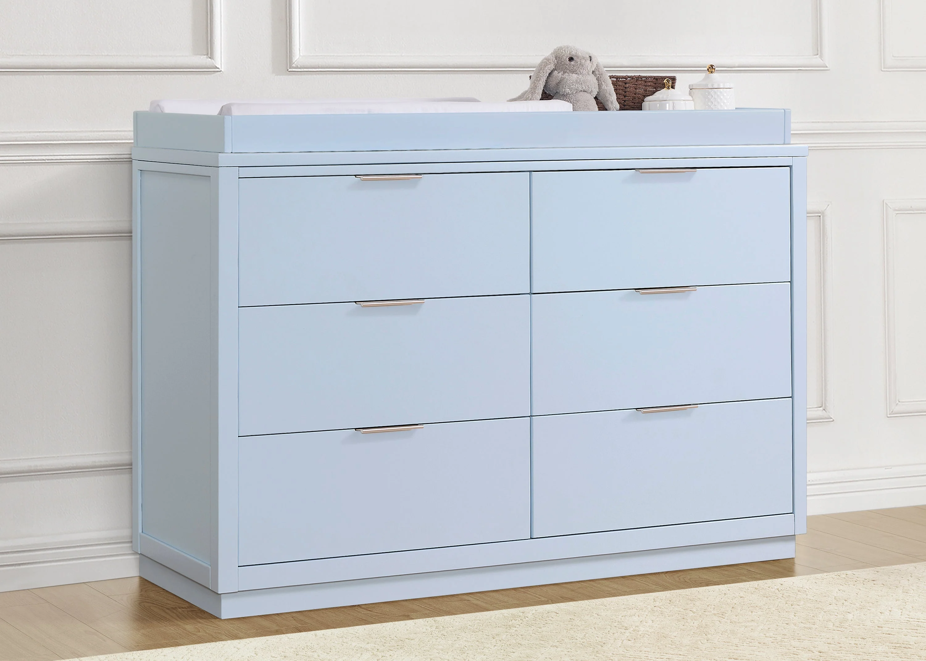 Forever 6 Drawer Dresser with Changing Top and Interlocking Drawers - Classic Collection - Image 2