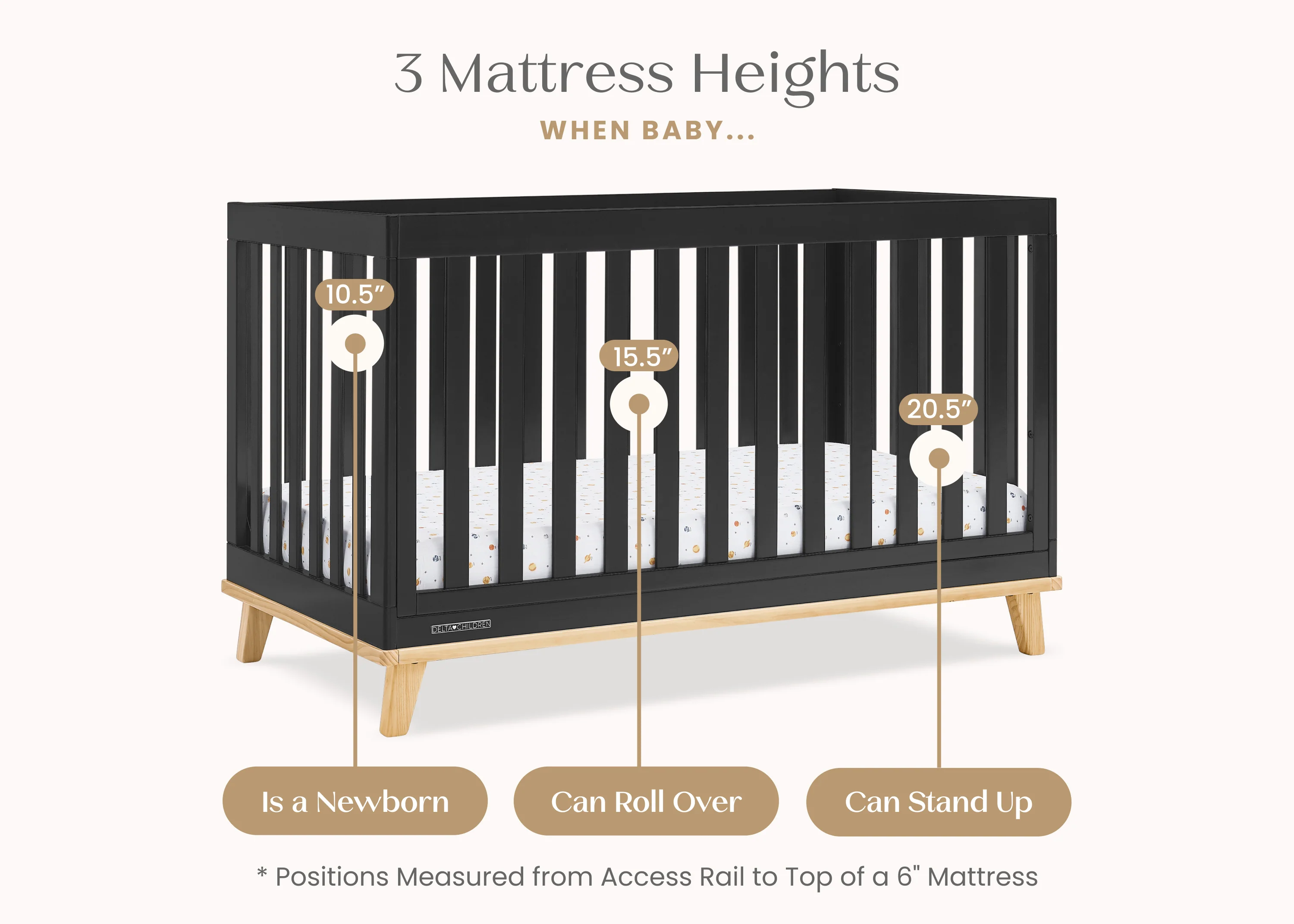 Frankie 4-in-1 Convertible Crib - Image 5