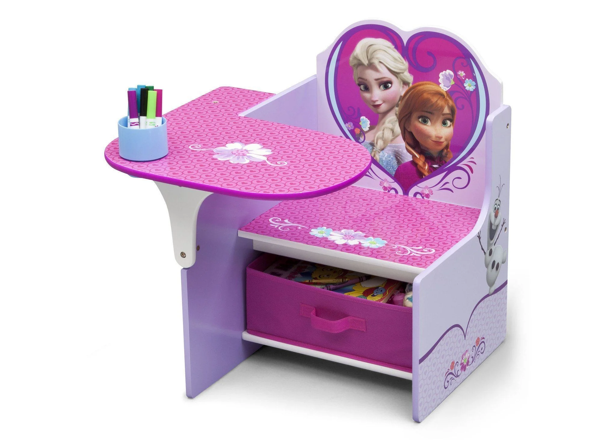 Frozen Chair Desk with Storage Bin - Image 3