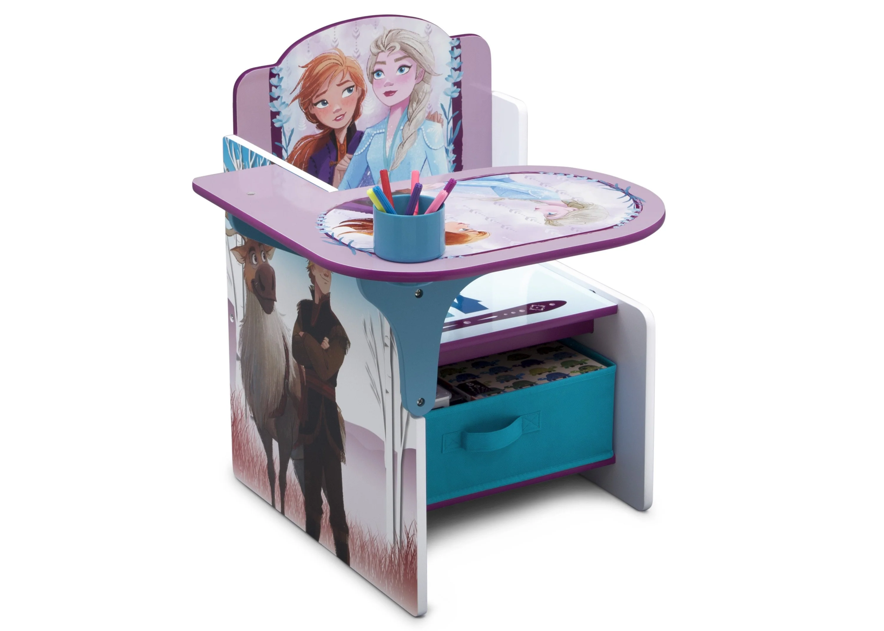 Frozen II Chair Desk with Storage Bin - Image 2