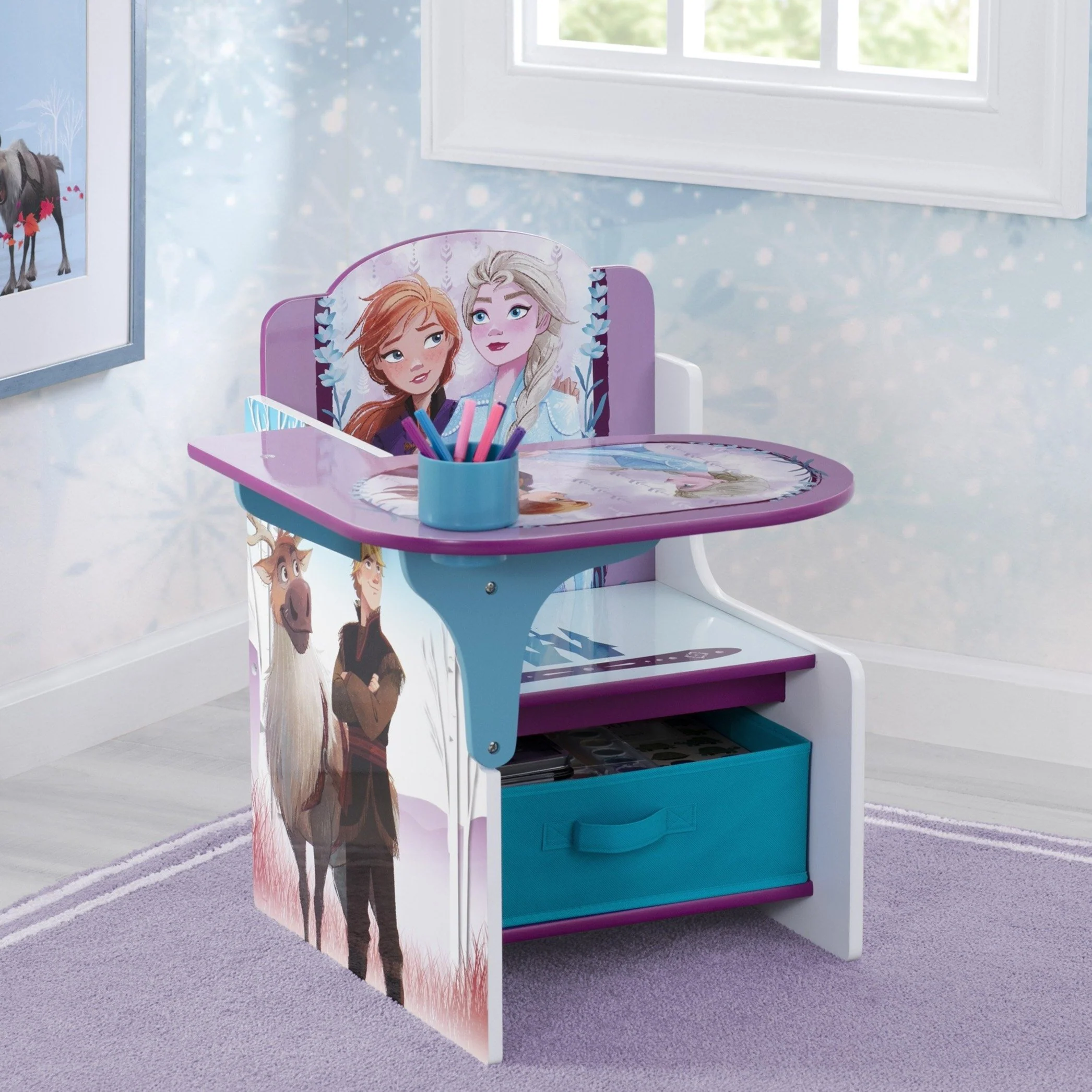 Frozen II Chair Desk with Storage Bin - Image 5