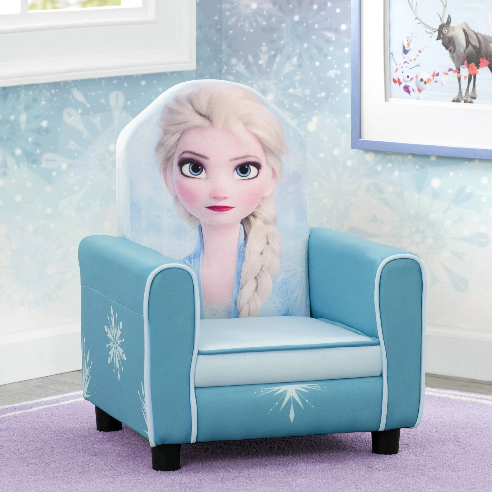 Frozen II Elsa Figural Upholstered Kids Chair - Image 7