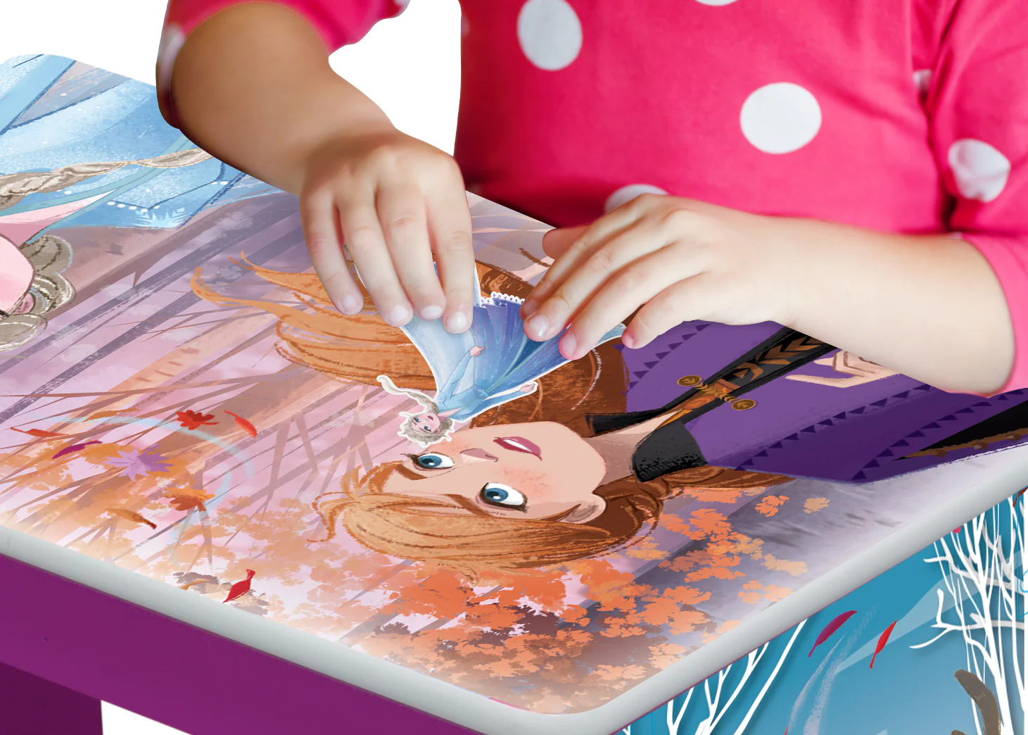 Frozen II Kids Wood Desk and Chair Set - Image 4