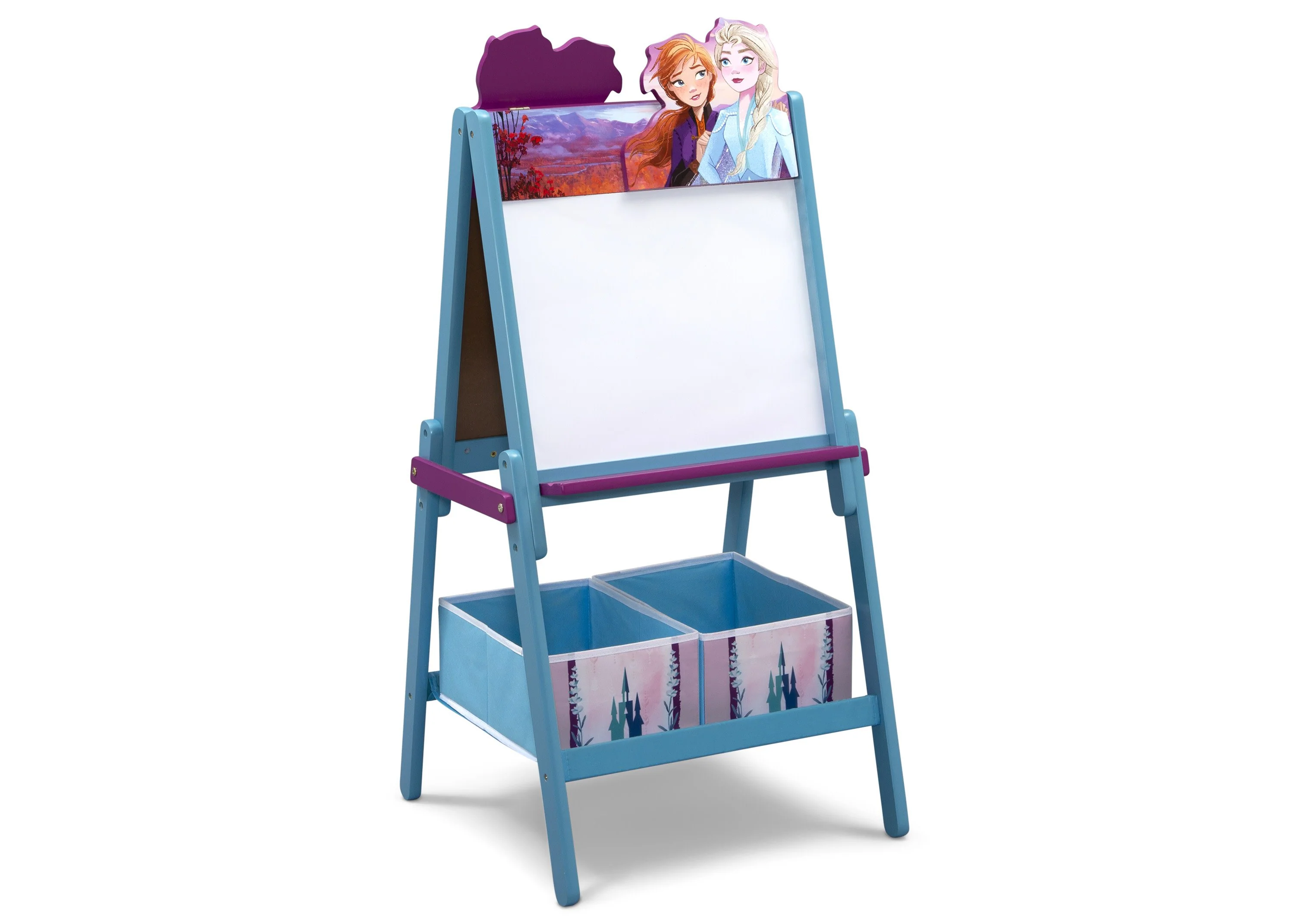 Frozen II Wooden Double-Sided Activity Easel with Storage - Image 3