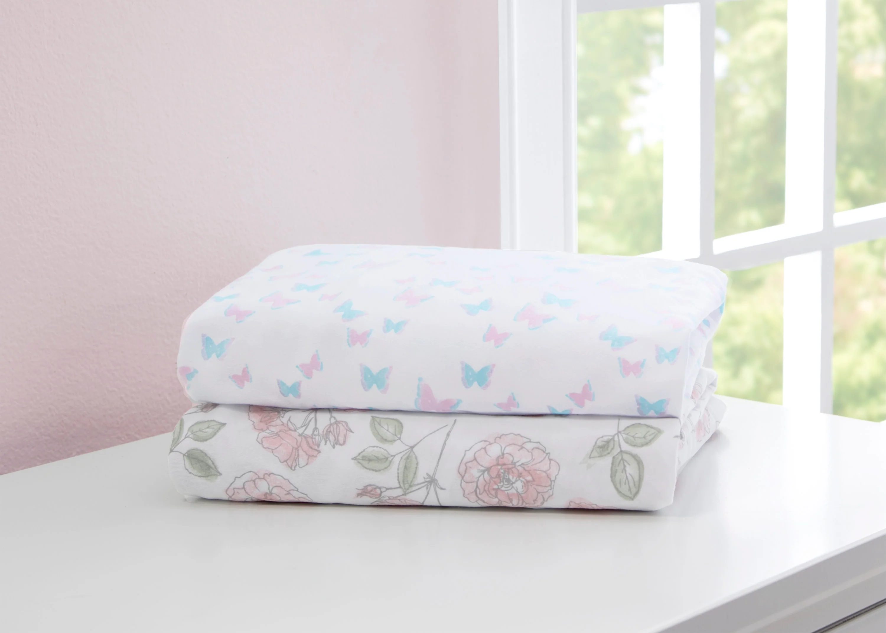 Garden Party Fitted Crib Sheets - 2 Pack