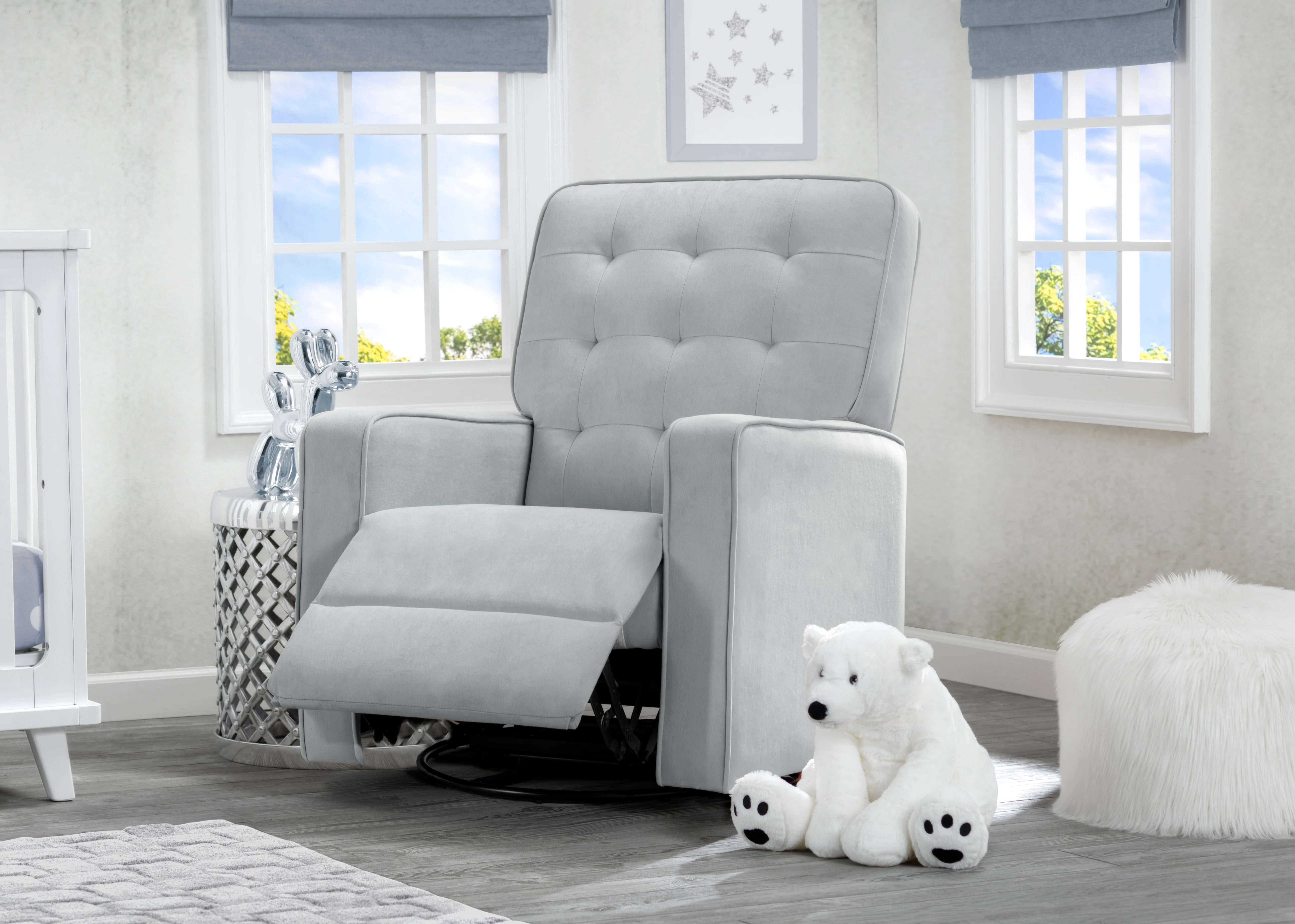Gavin Nursery Glider Swivel Recliner Featuring LiveSmart Fabric by Culp - Image 12