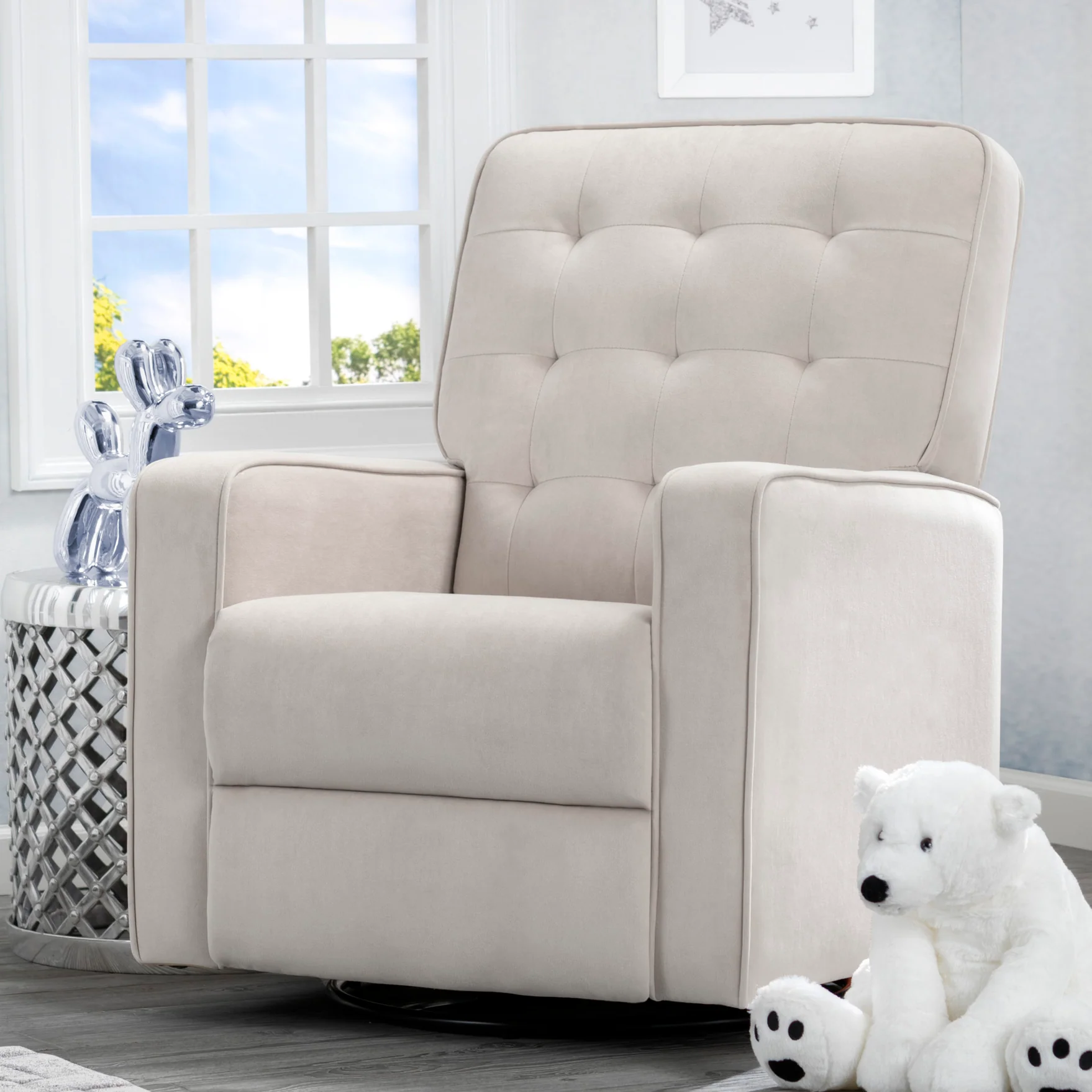 Gavin Nursery Glider Swivel Recliner Featuring LiveSmart Fabric by Culp - Image 18