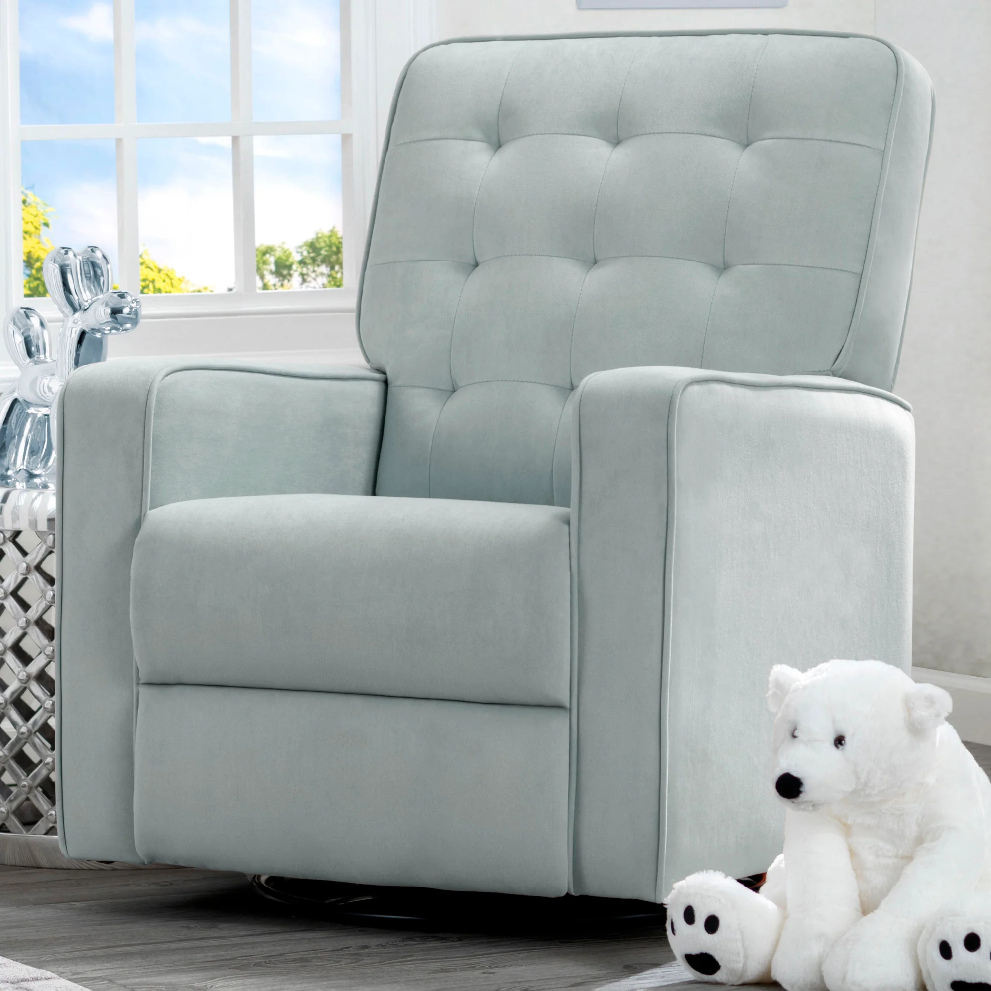 Gavin Nursery Glider Swivel Recliner Featuring LiveSmart Fabric by Culp - Image 19