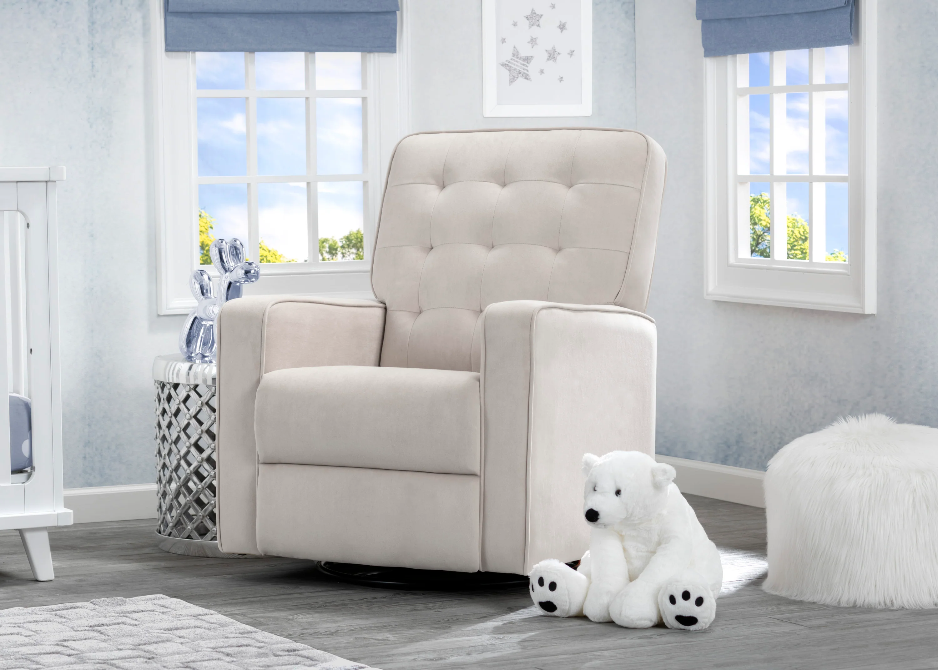 Gavin Nursery Glider Swivel Recliner Featuring LiveSmart Fabric by Culp - Image 7