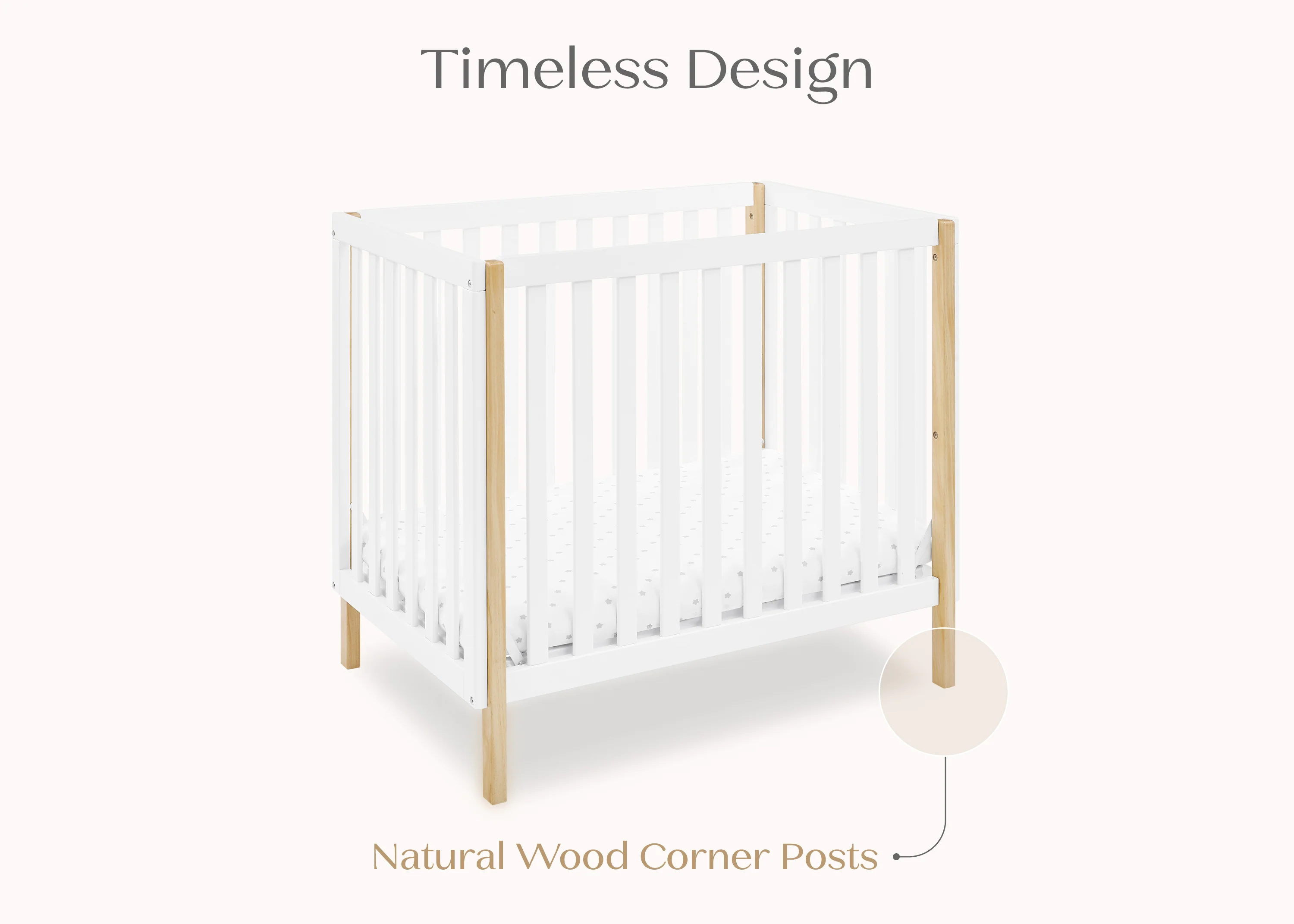 Gio Mini Crib with 2.75-Inch Mattress - Image 5