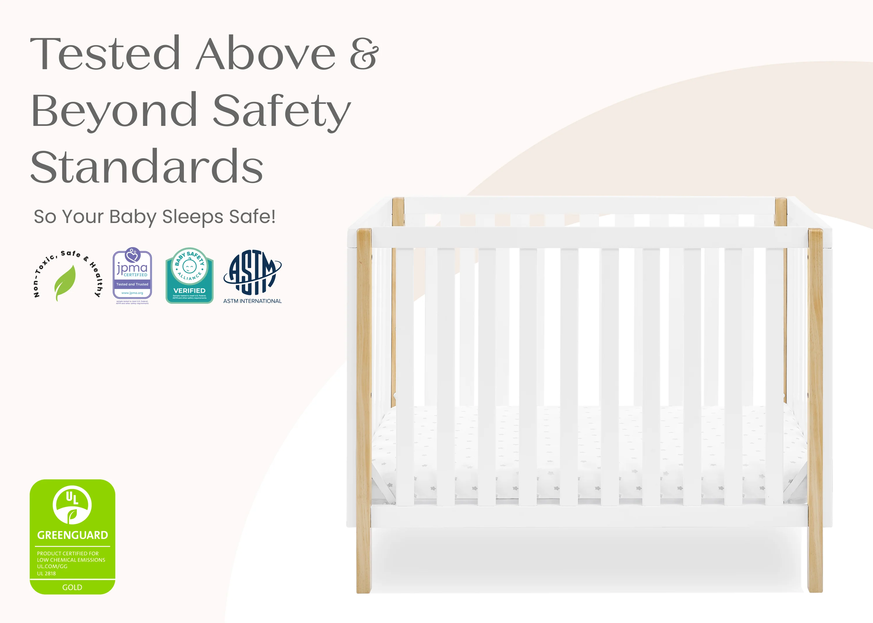 Gio Mini Crib with 2.75-Inch Mattress - Image 8
