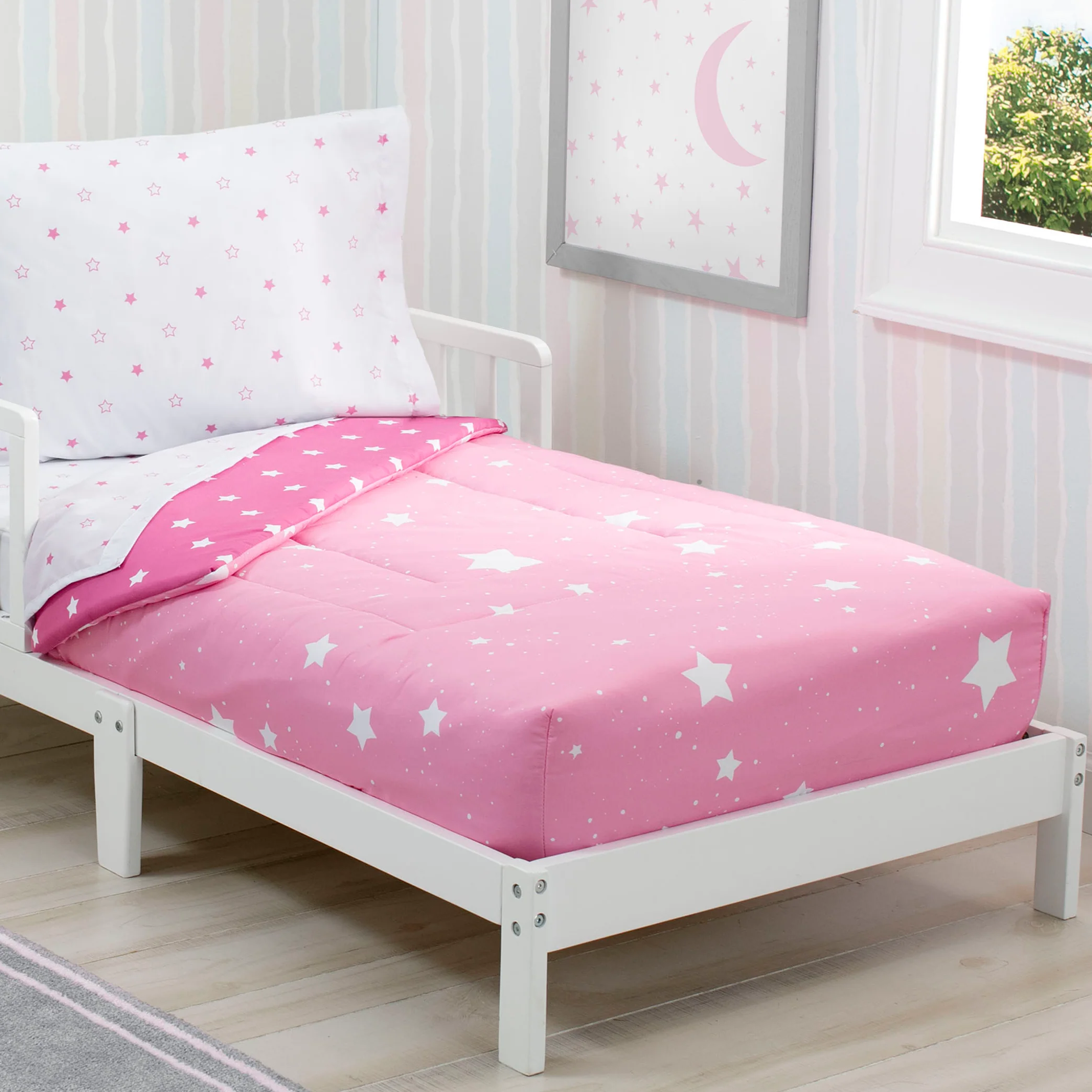 Girls 4-Piece Toddler Bedding Set - Image 6