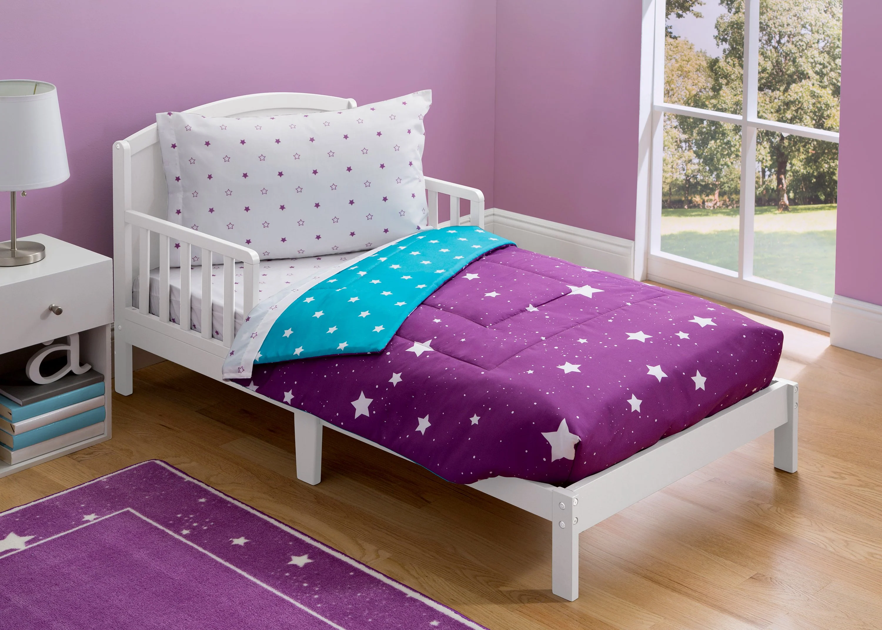 Girls 4-Piece Toddler Bedding Set - Image 8