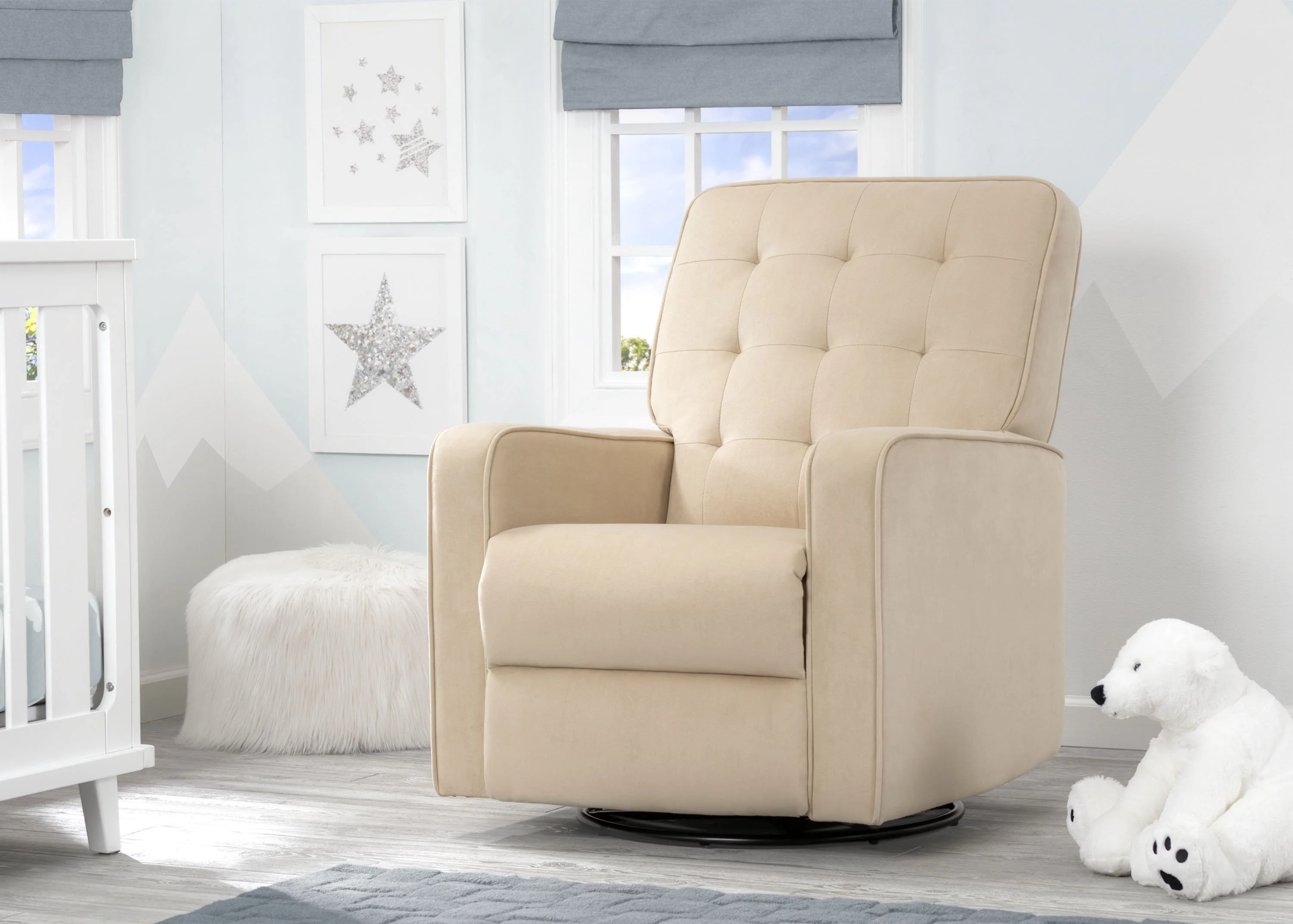 Graham Nursery Glider Swivel Recliner Featuring LiveSmart Fabric by Culp - Image 11