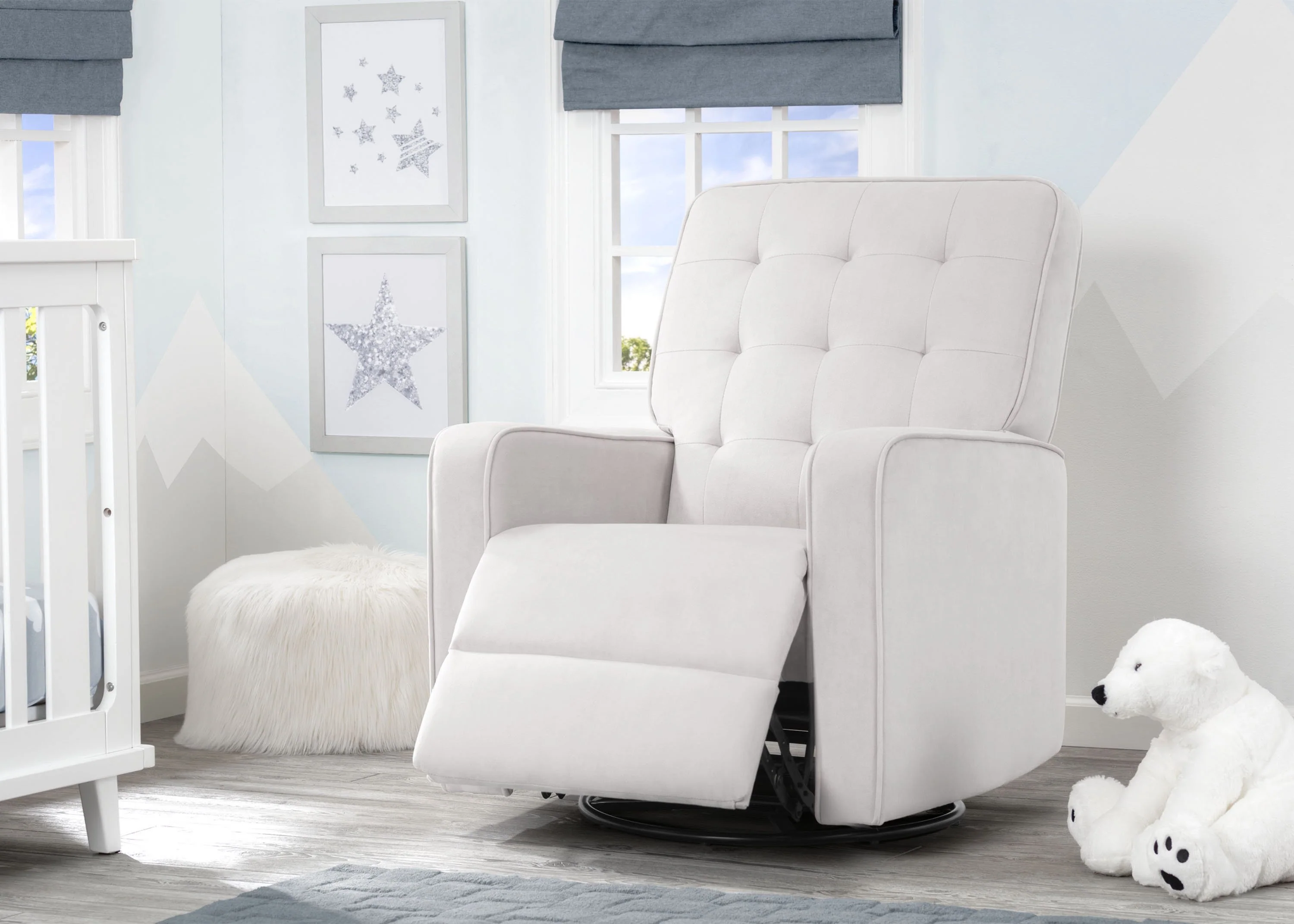 Graham Nursery Glider Swivel Recliner Featuring LiveSmart Fabric by Culp - Image 8
