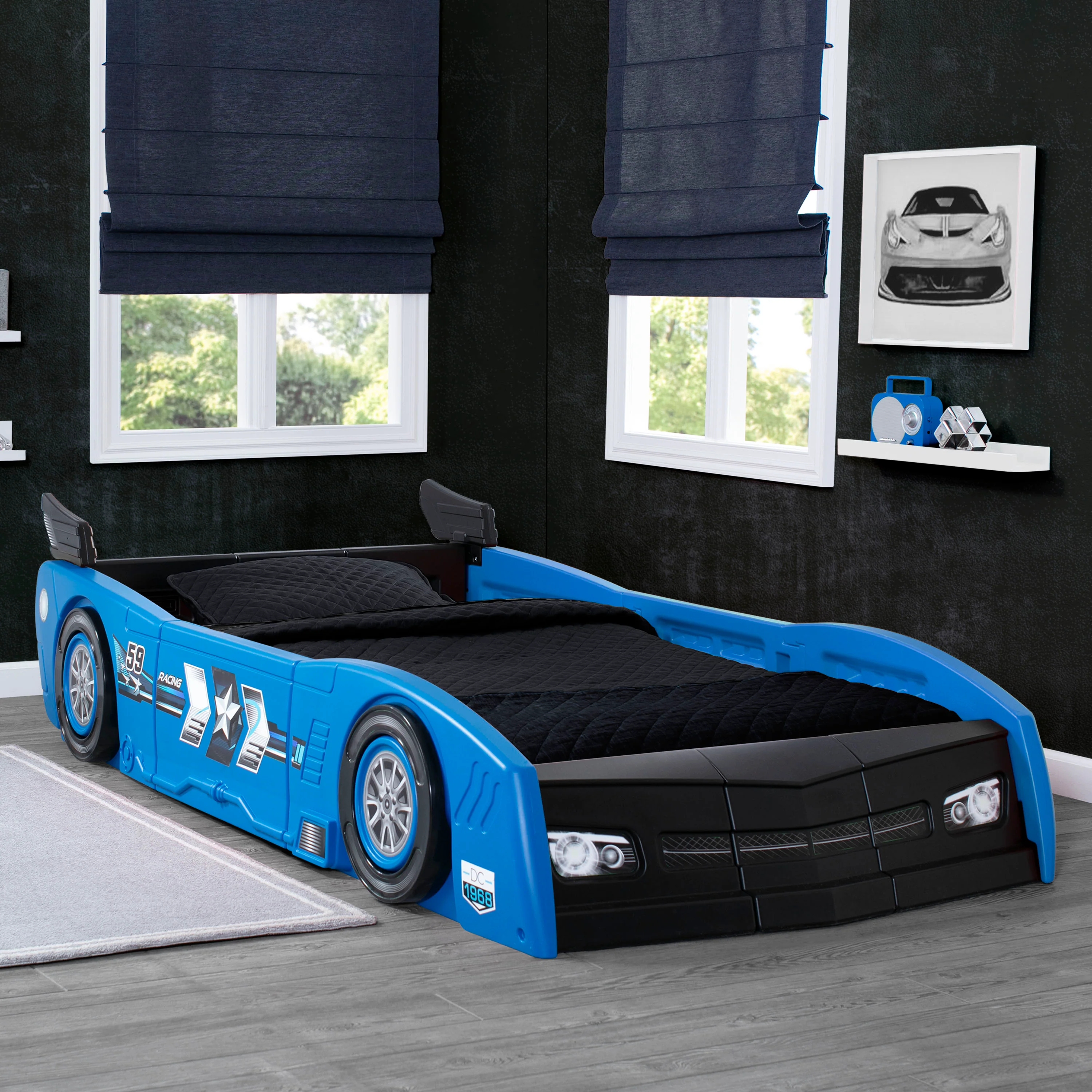 Grand Prix Race Car Toddler-to-Twin Bed - Image 11