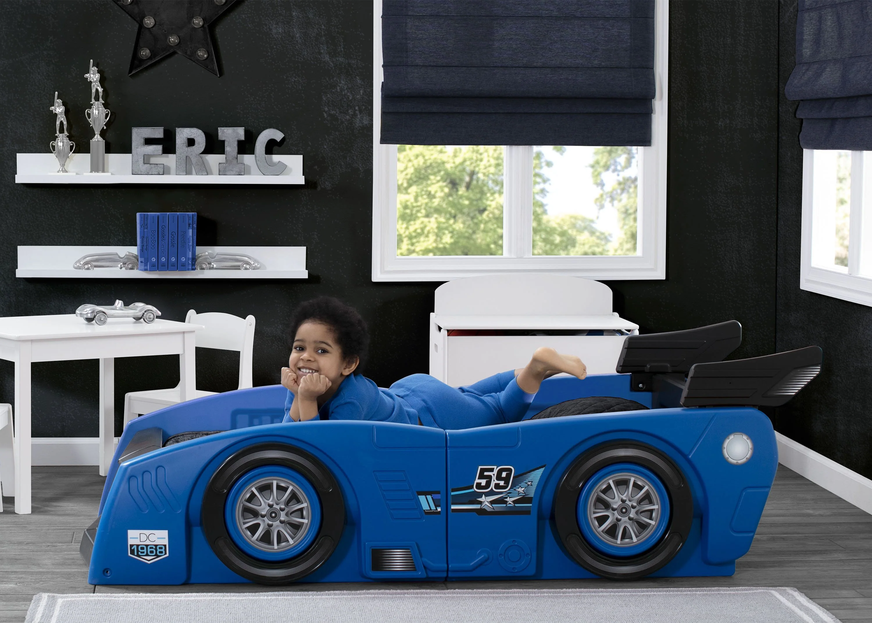 Grand Prix Race Car Toddler-to-Twin Bed - Image 13