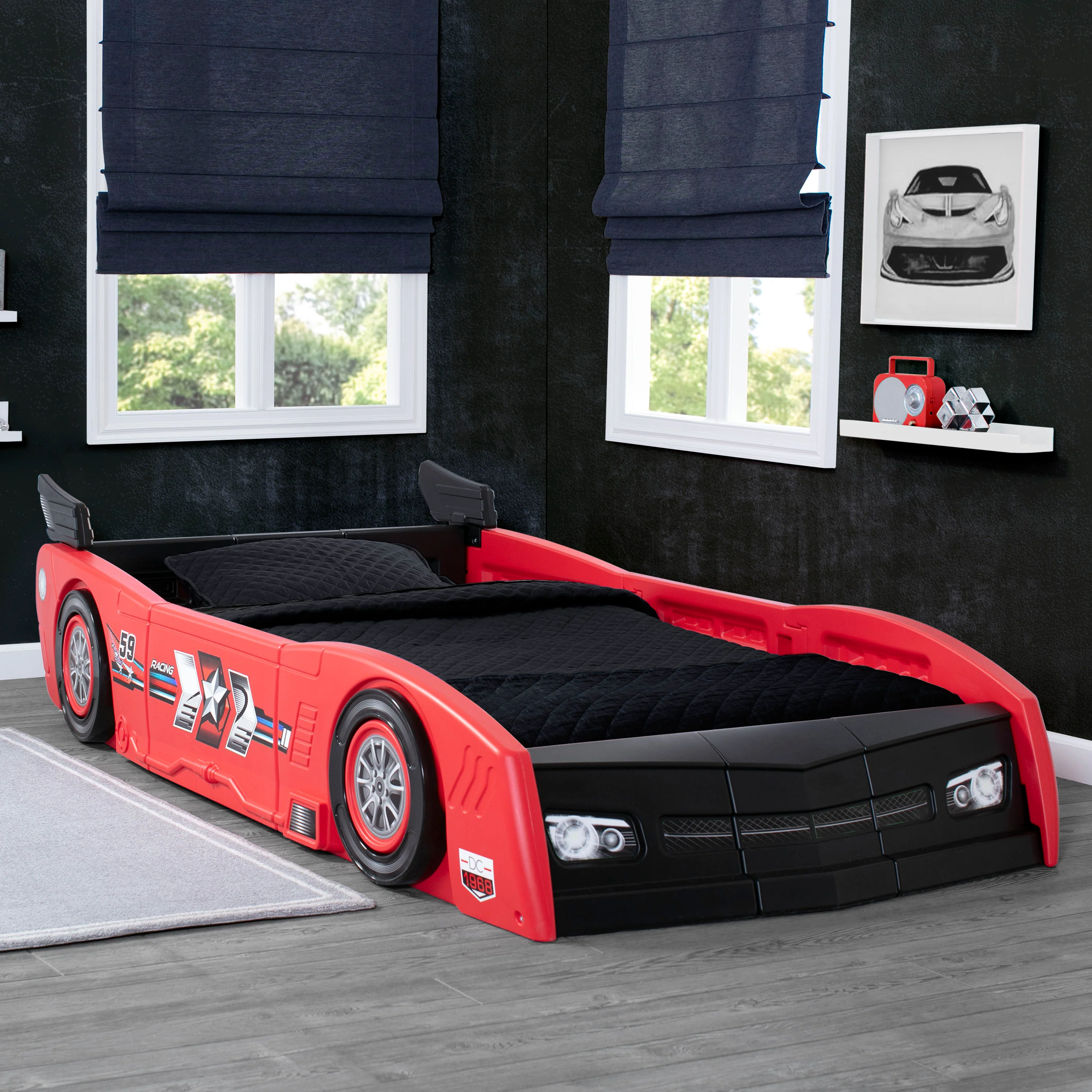 Grand Prix Race Car Toddler-to-Twin Bed - Image 21