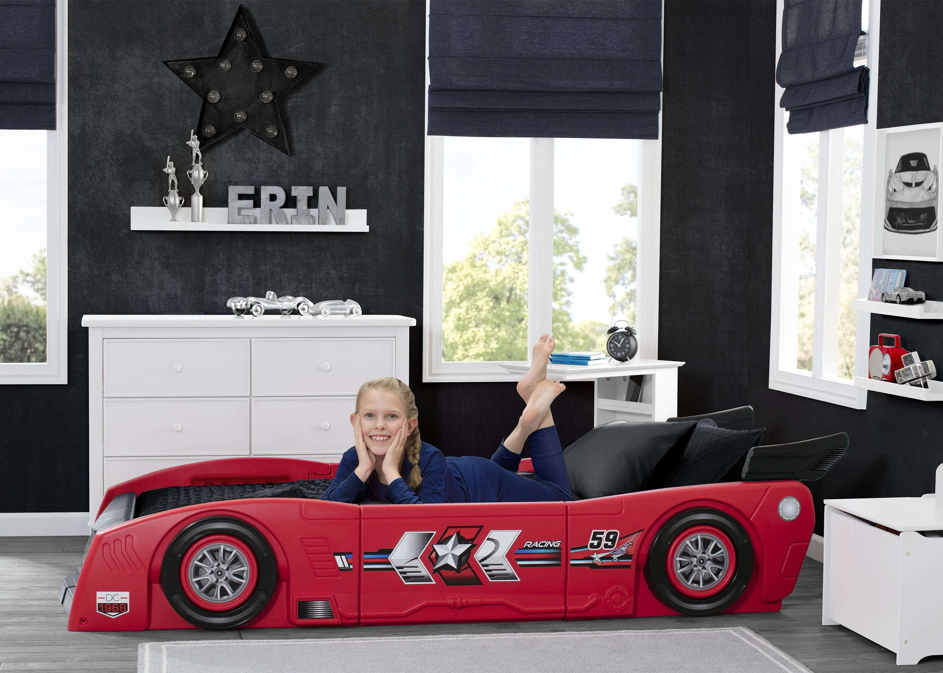 Grand Prix Race Car Toddler-to-Twin Bed - Image 22