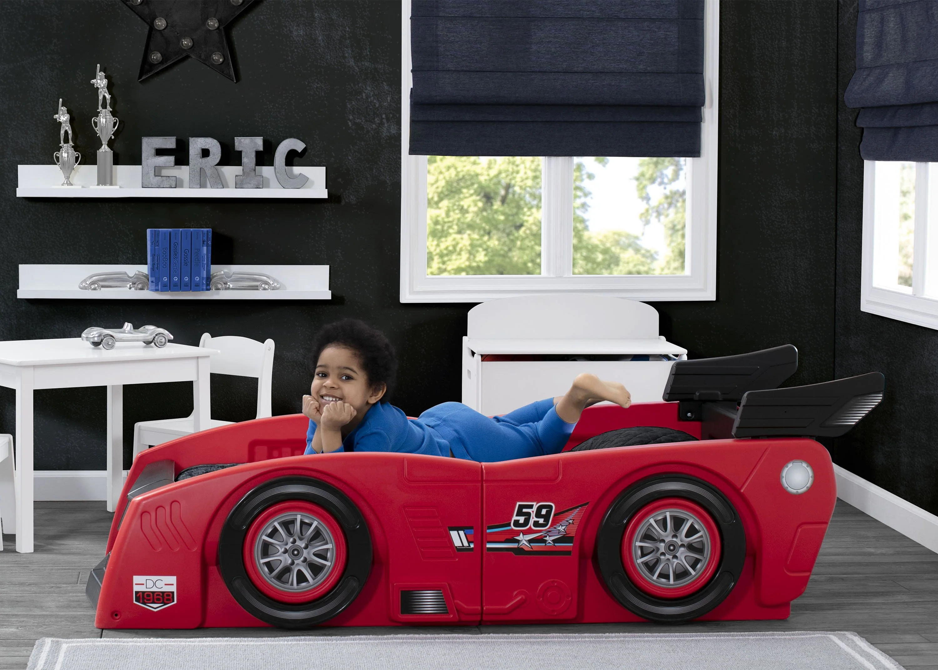 Grand Prix Race Car Toddler-to-Twin Bed - Image 23