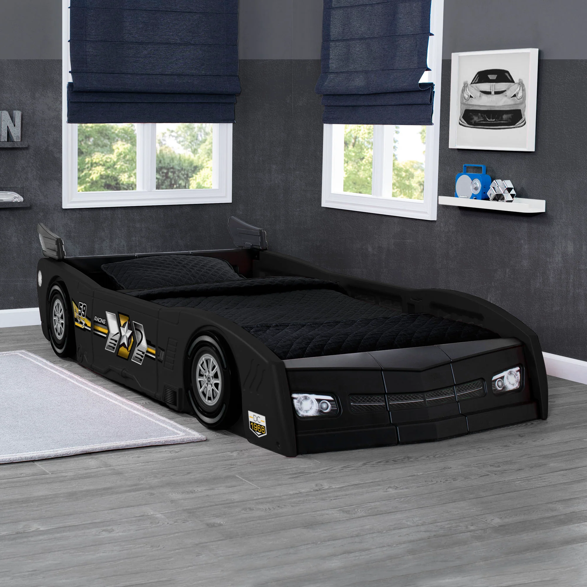 Grand Prix Race Car Toddler-to-Twin Bed - Image 31