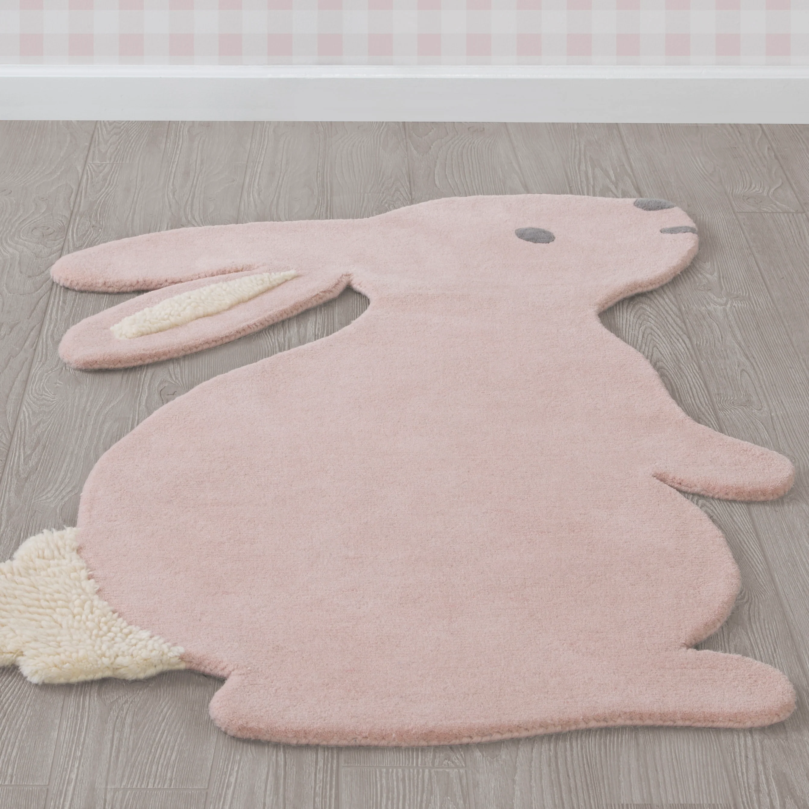 Hand-Tufted 100% Wool Bunny Rug - Image 4