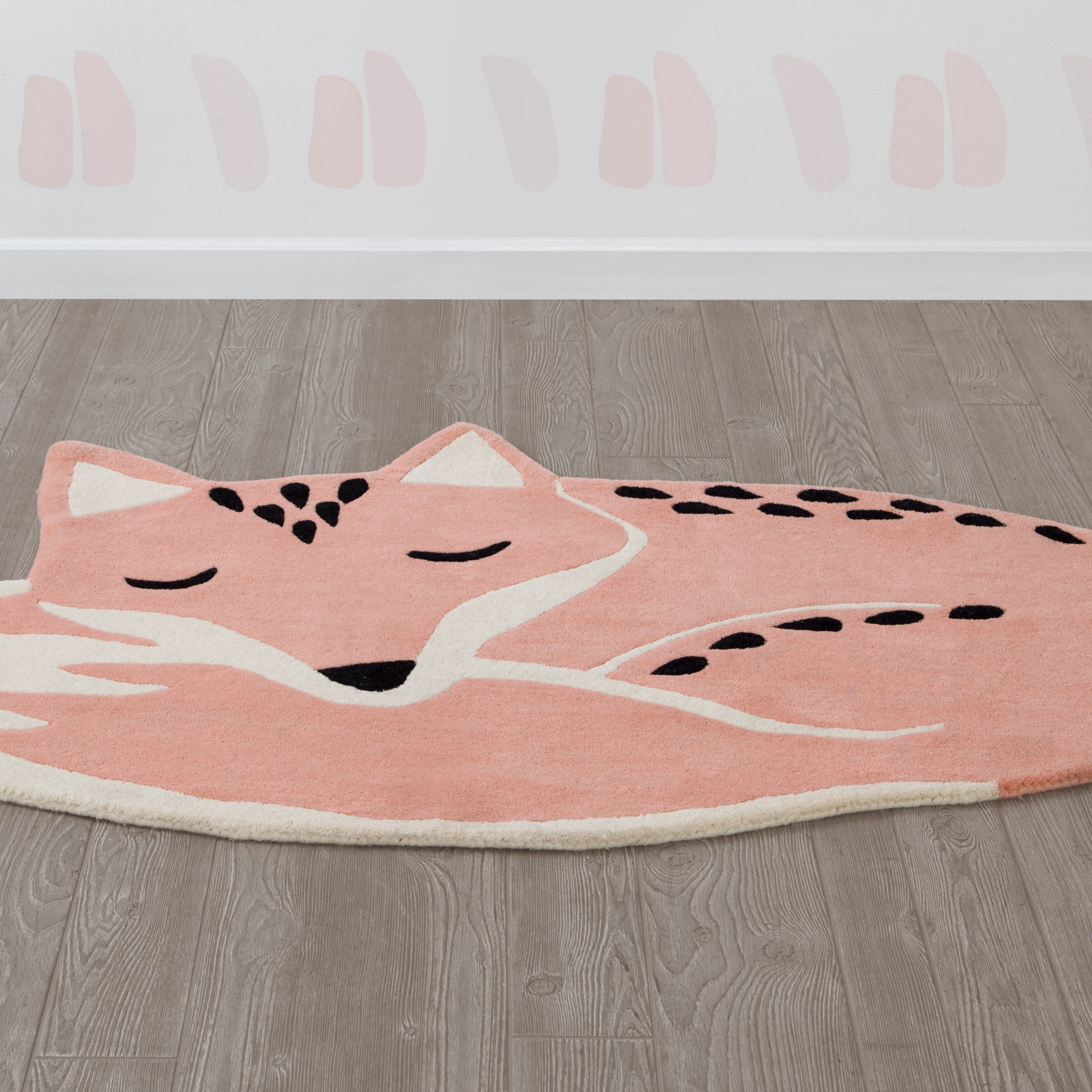 Hand-Tufted 100% Wool Fox Rug - Image 4
