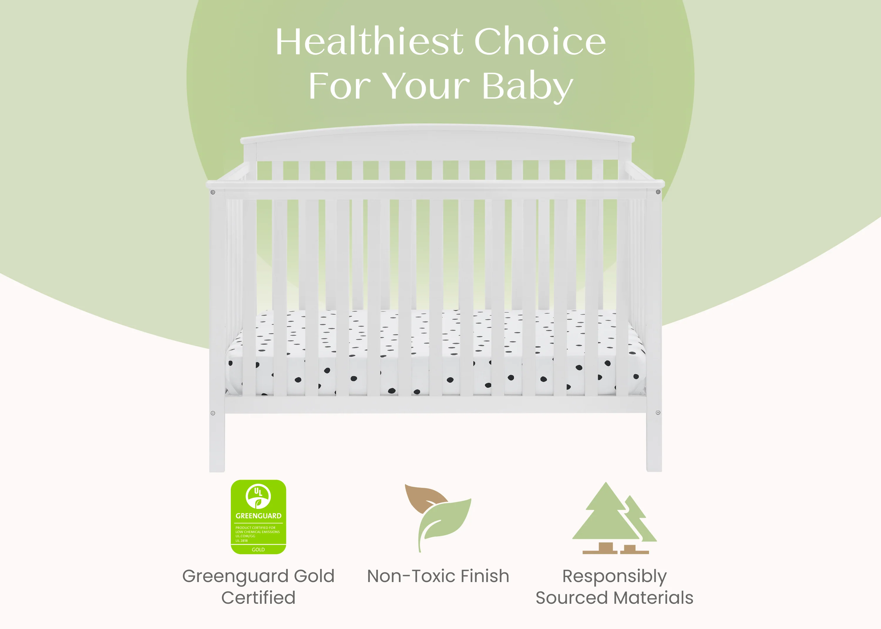 Hanover 6-in-1 Convertible Baby Crib - Image 21