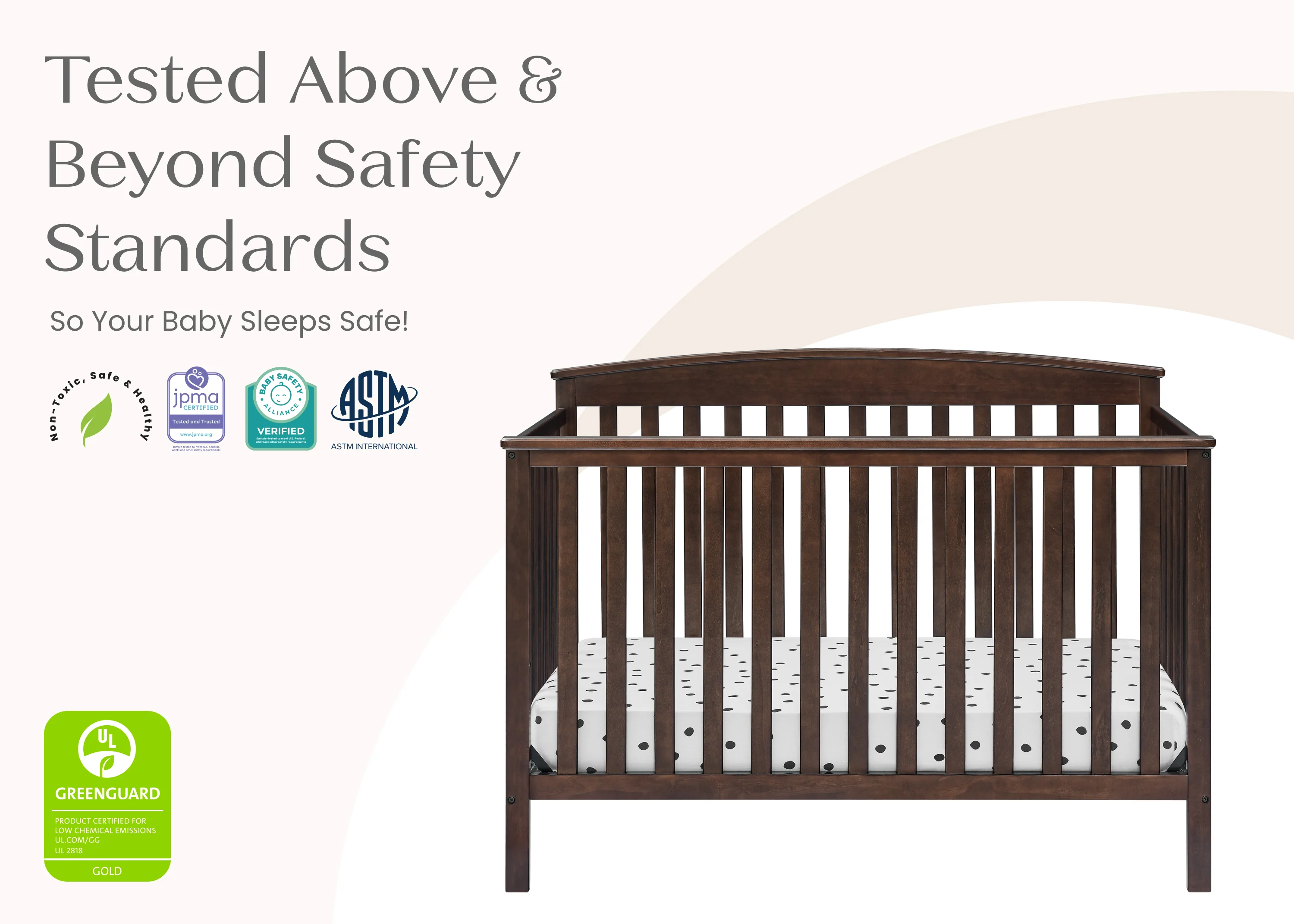 Hanover 6-in-1 Convertible Baby Crib - Image 42