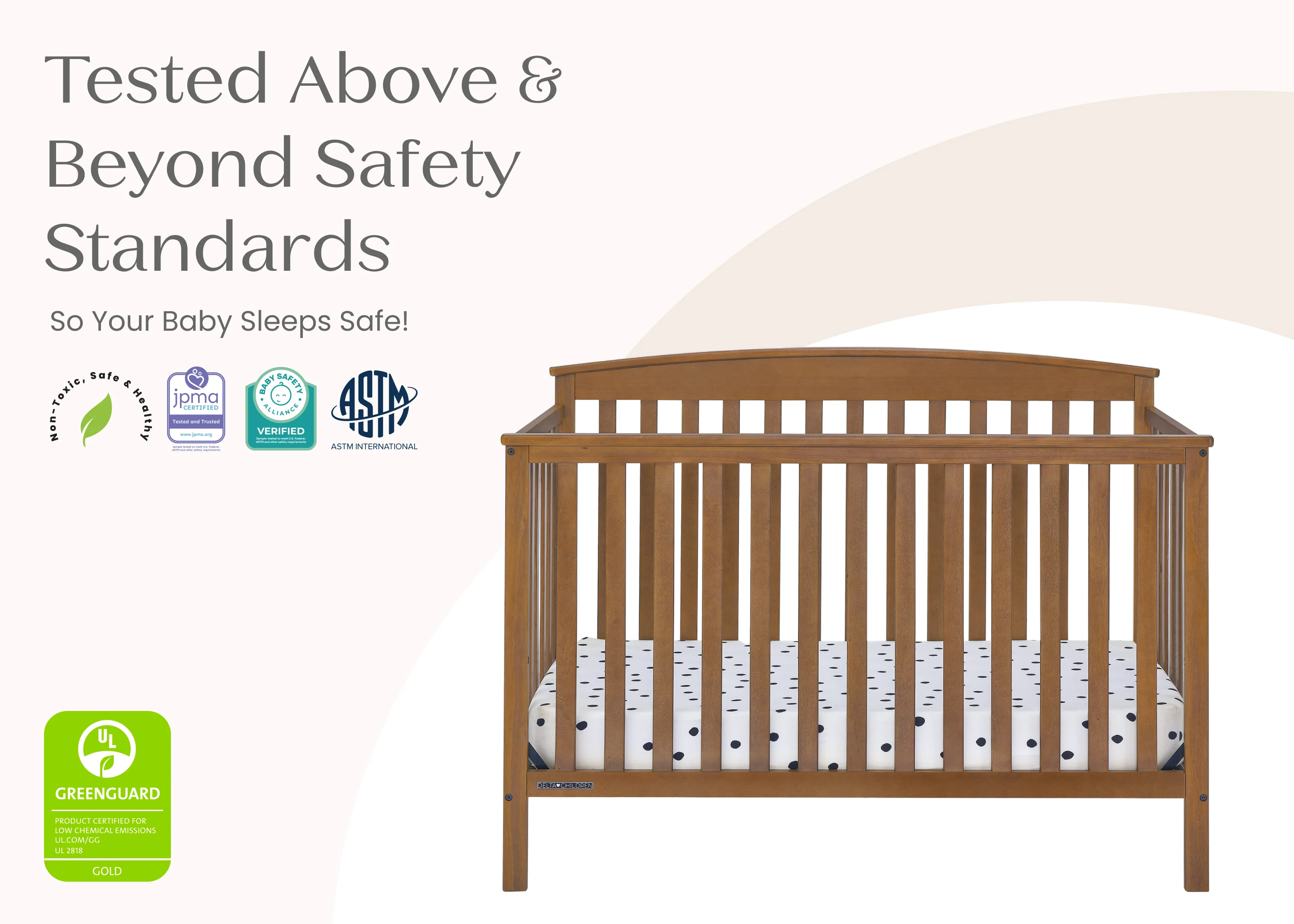 Hanover 6-in-1 Convertible Baby Crib - Image 59