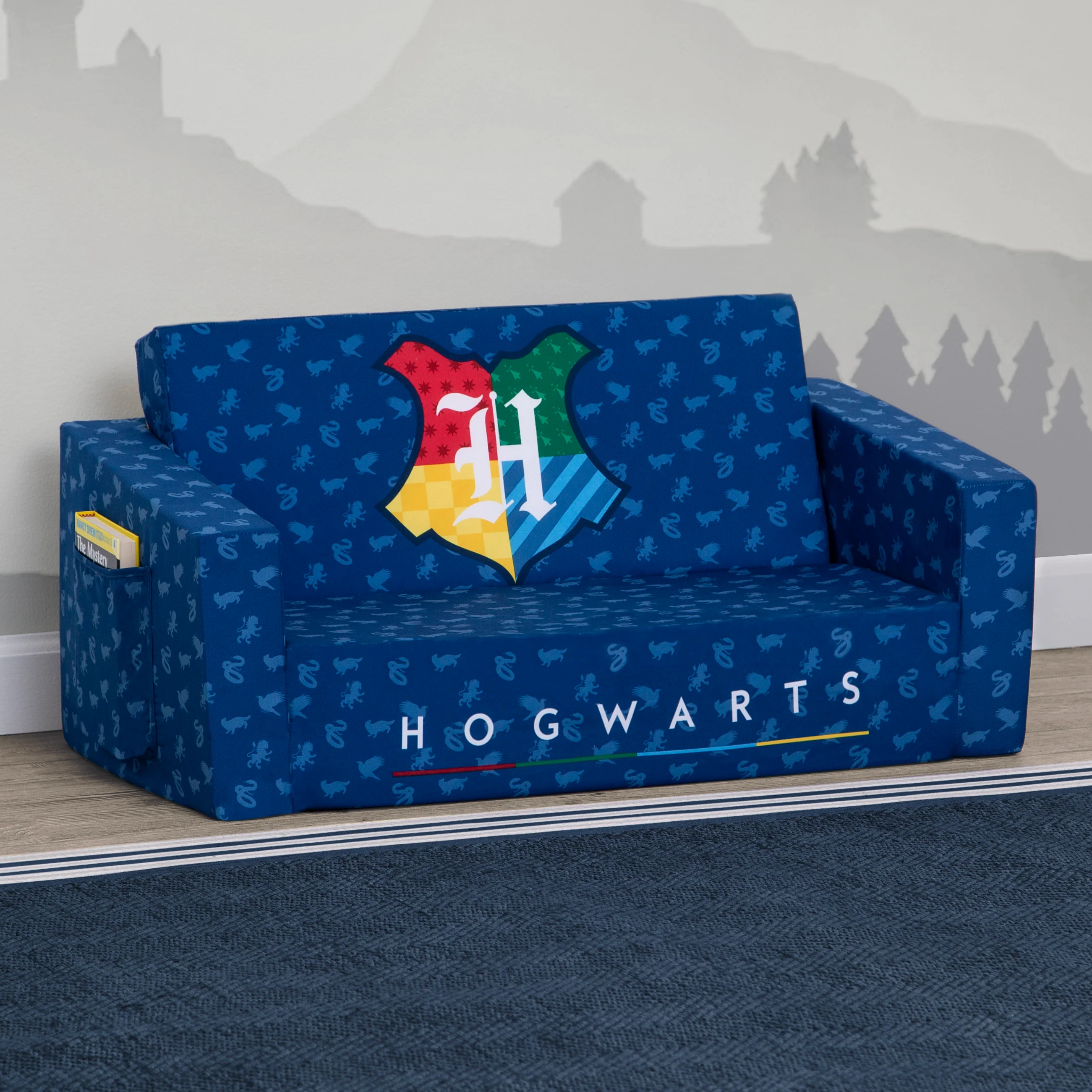 Harry Potter Cozee Flip-Out Sofa - 2-in-1 Convertible Sofa to Lounger for Kids - Image 6