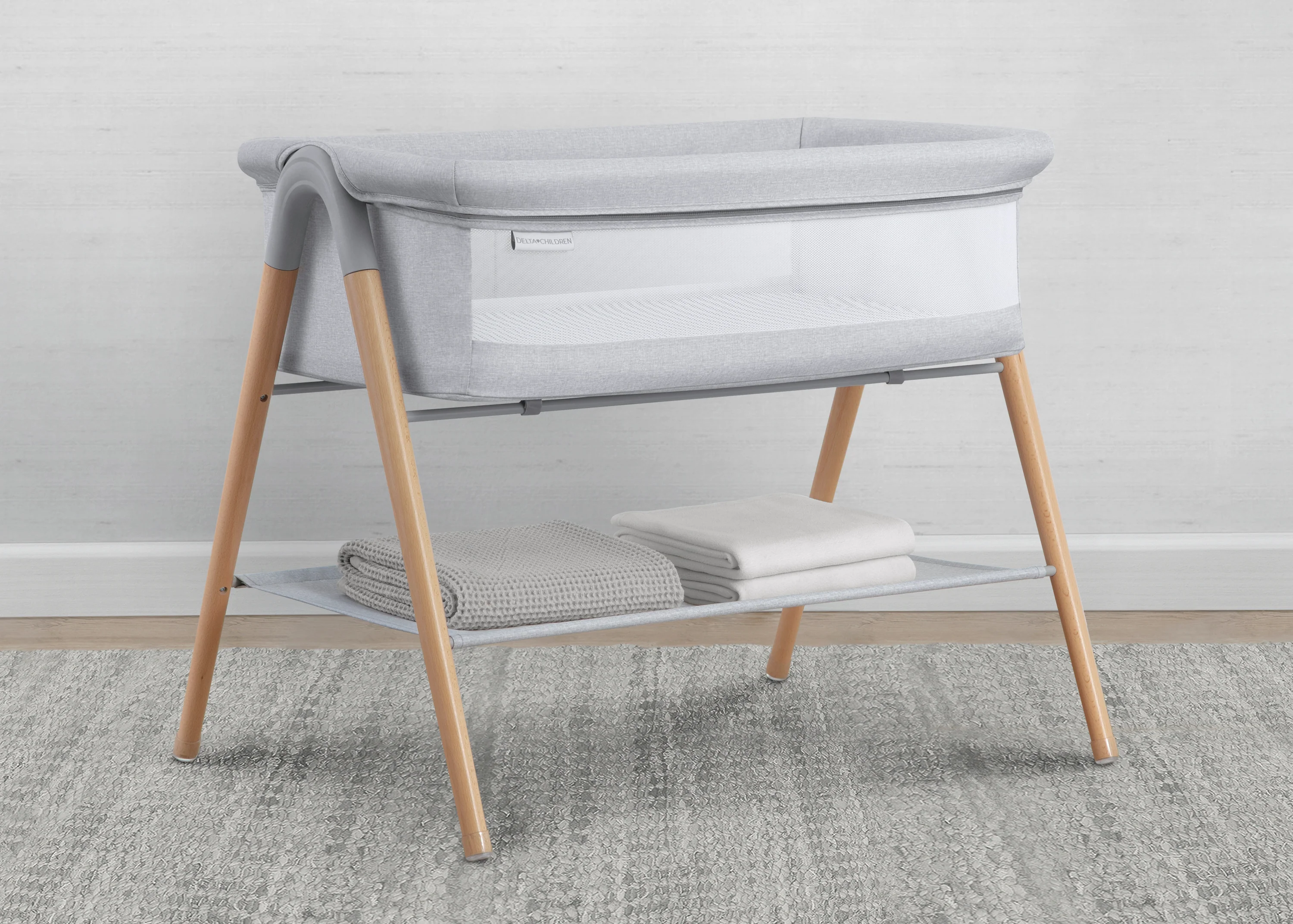 Haven by the Bed Bassinet with Natural Beechwood Legs - Image 8