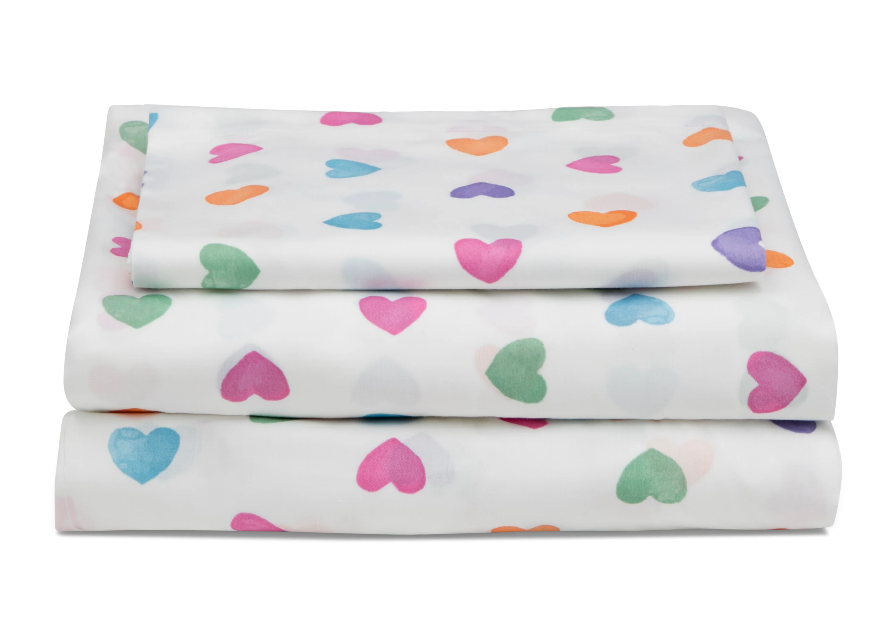 Hearts Printed 3-Piece Twin Sheet Set - Image 5