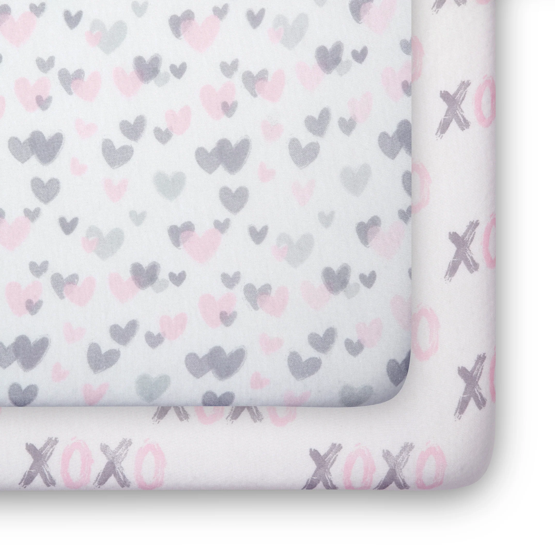 Hearts N Kisses Fitted Crib Sheets - 2 Pack - Image 10