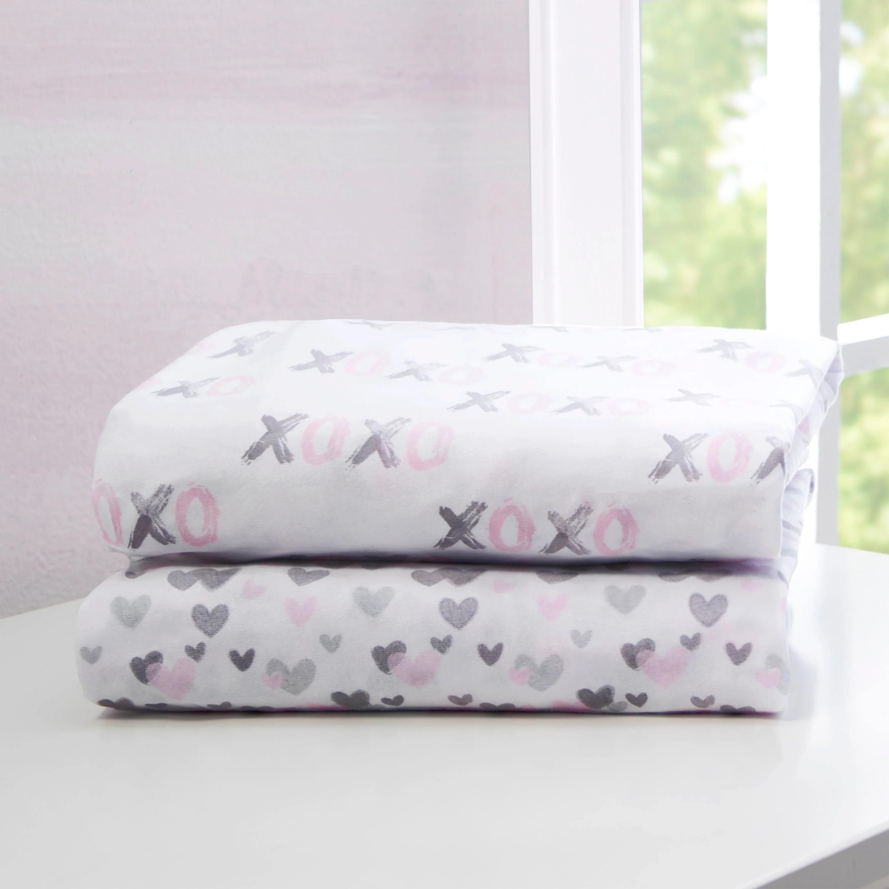 Hearts N Kisses Fitted Crib Sheets - 2 Pack - Image 8