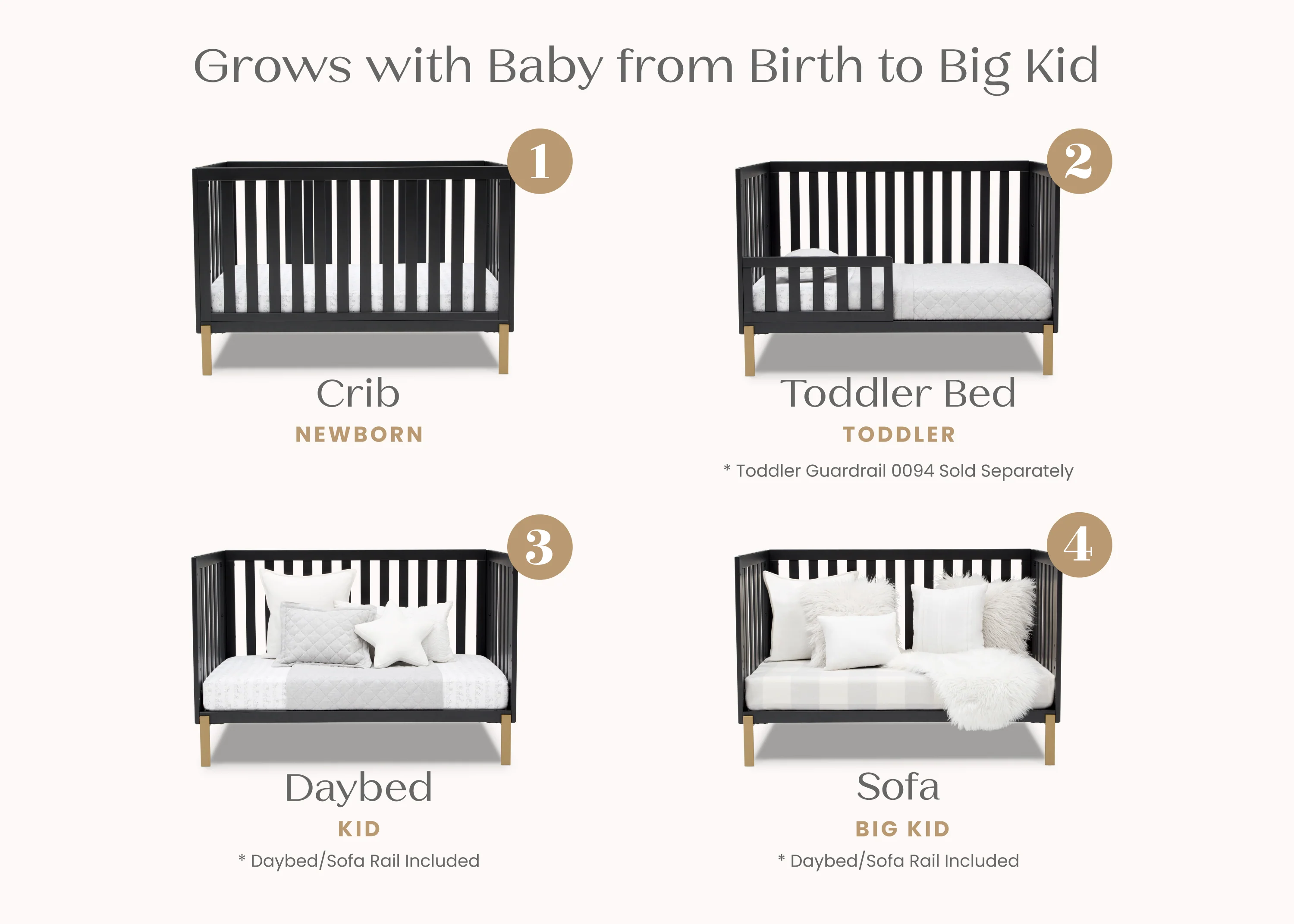 Hendrix 4-in-1 Convertible Crib - Image 3