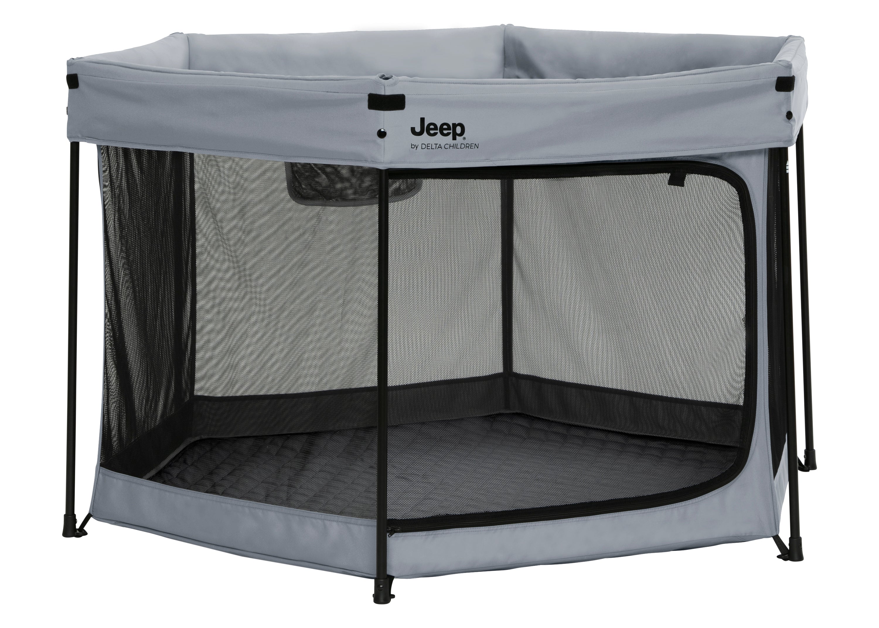 Hexagon Pop Up Play Yard with Removable Canopy - Image 11