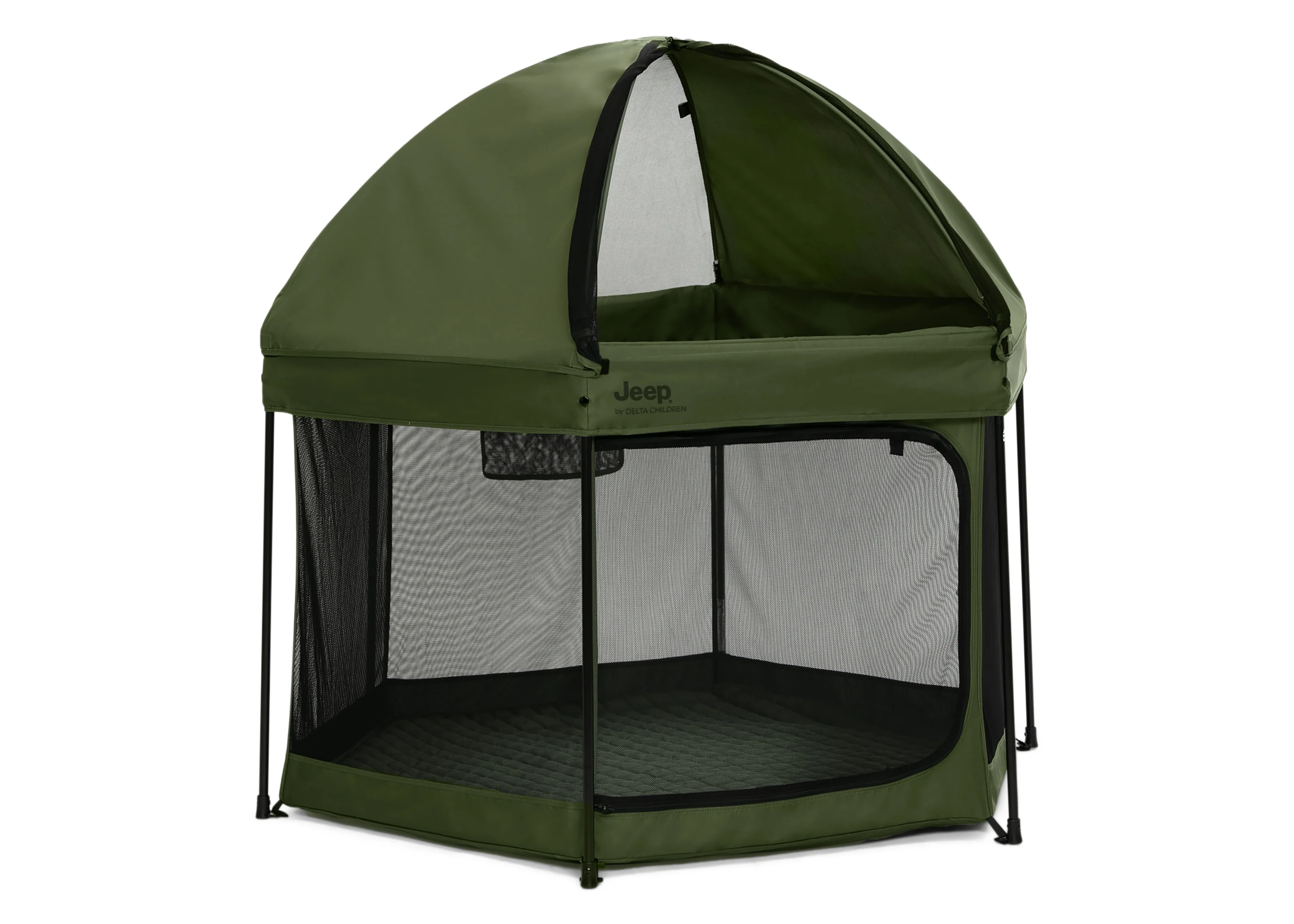 Hexagon Pop Up Play Yard with Removable Canopy - Image 3