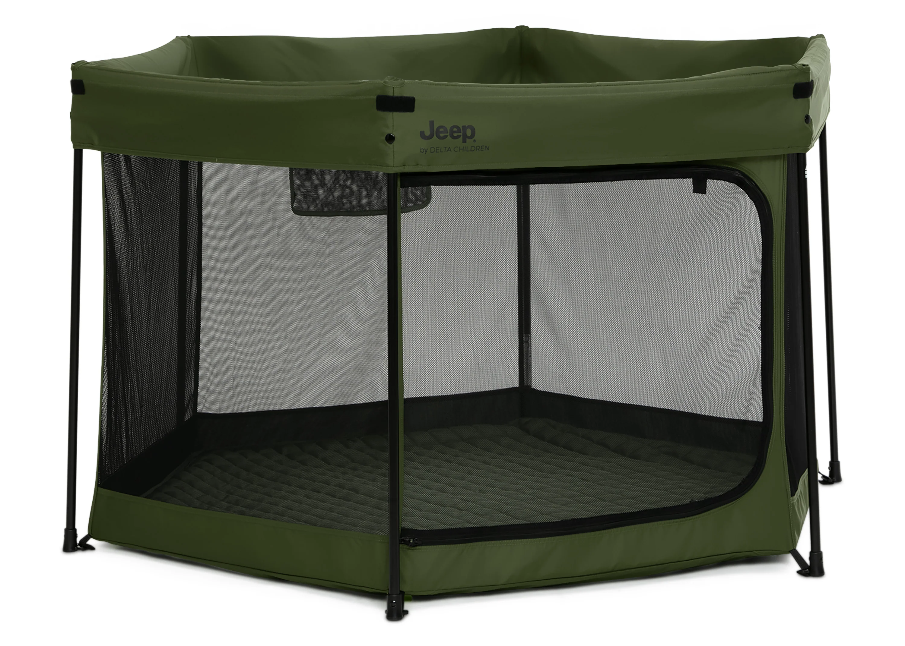 Hexagon Pop Up Play Yard with Removable Canopy - Image 4