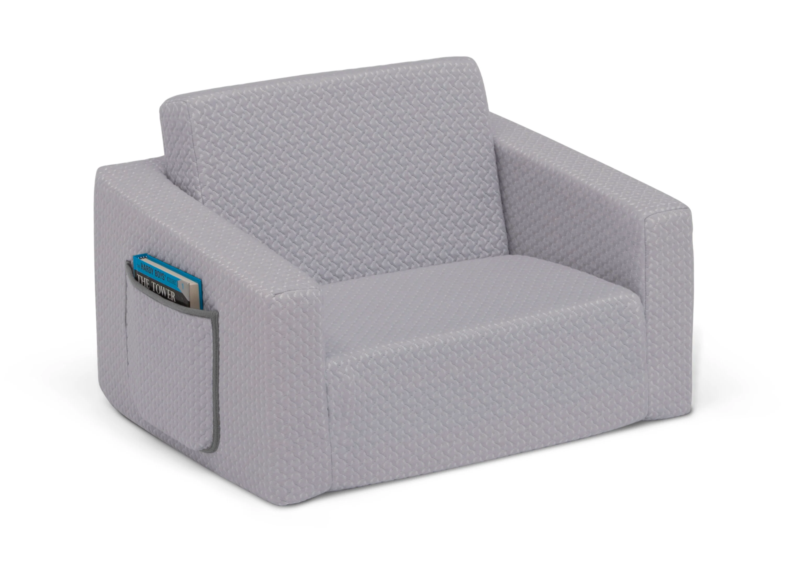 iComfort Memory Foam Flip-Out 2-in-1 Convertible Chair to Lounger for Kids - Image 3