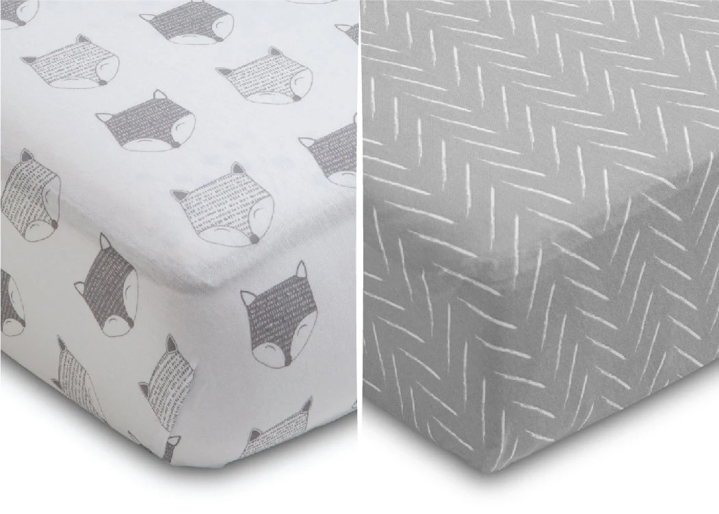 Indie Fox Fitted Crib Sheets - 2 Pack - Image 4