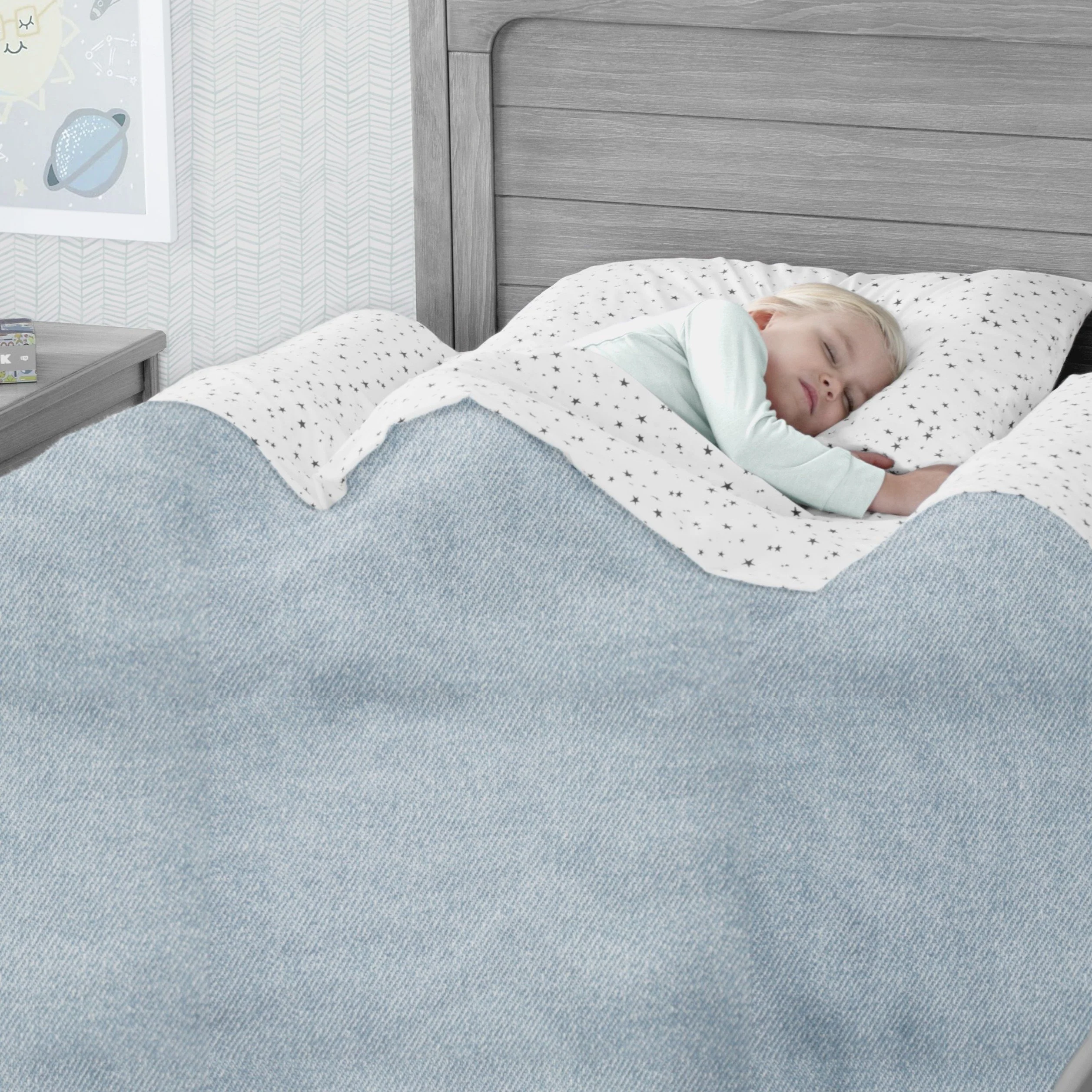 Inflatable Bed Rails for Toddlers & Kids with Foot Pump (2 Pack) - Image 7