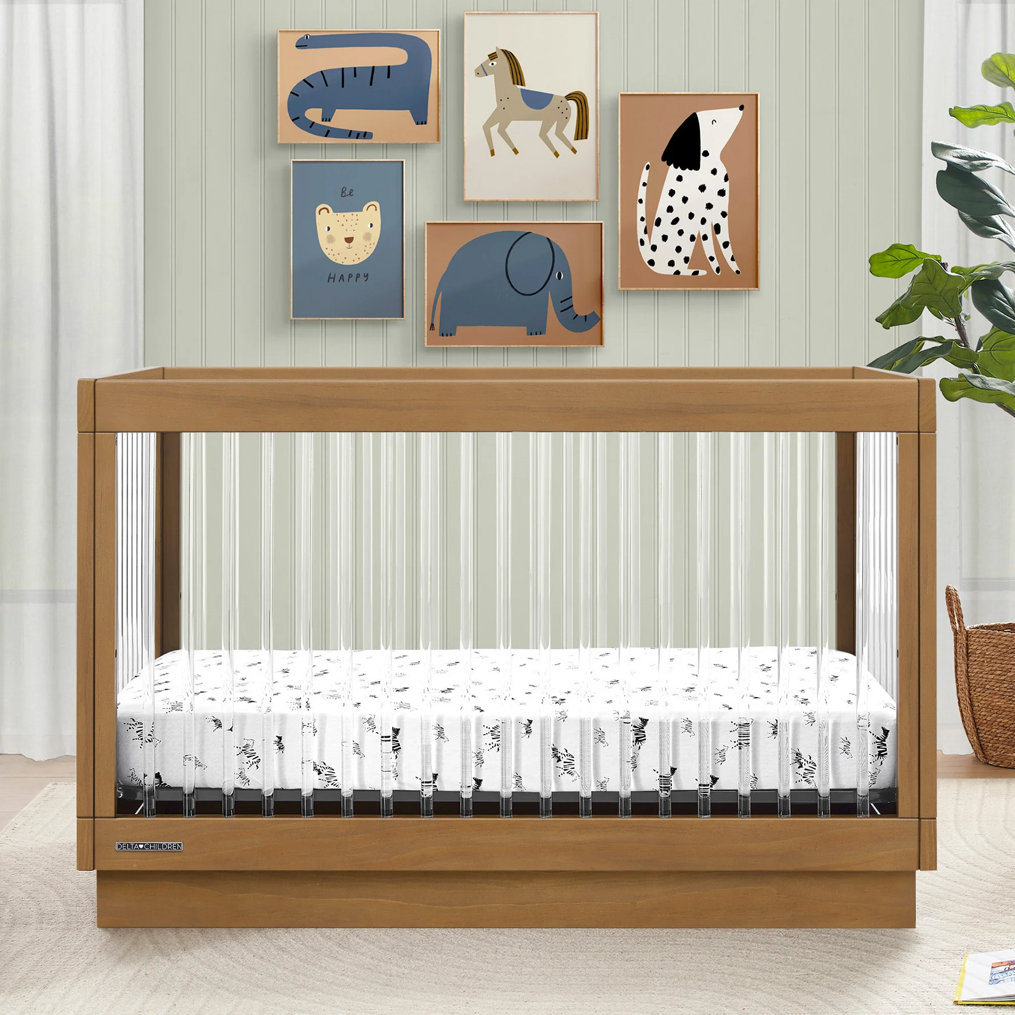 James Acrylic 4-in-1 Convertible Crib - Image 15