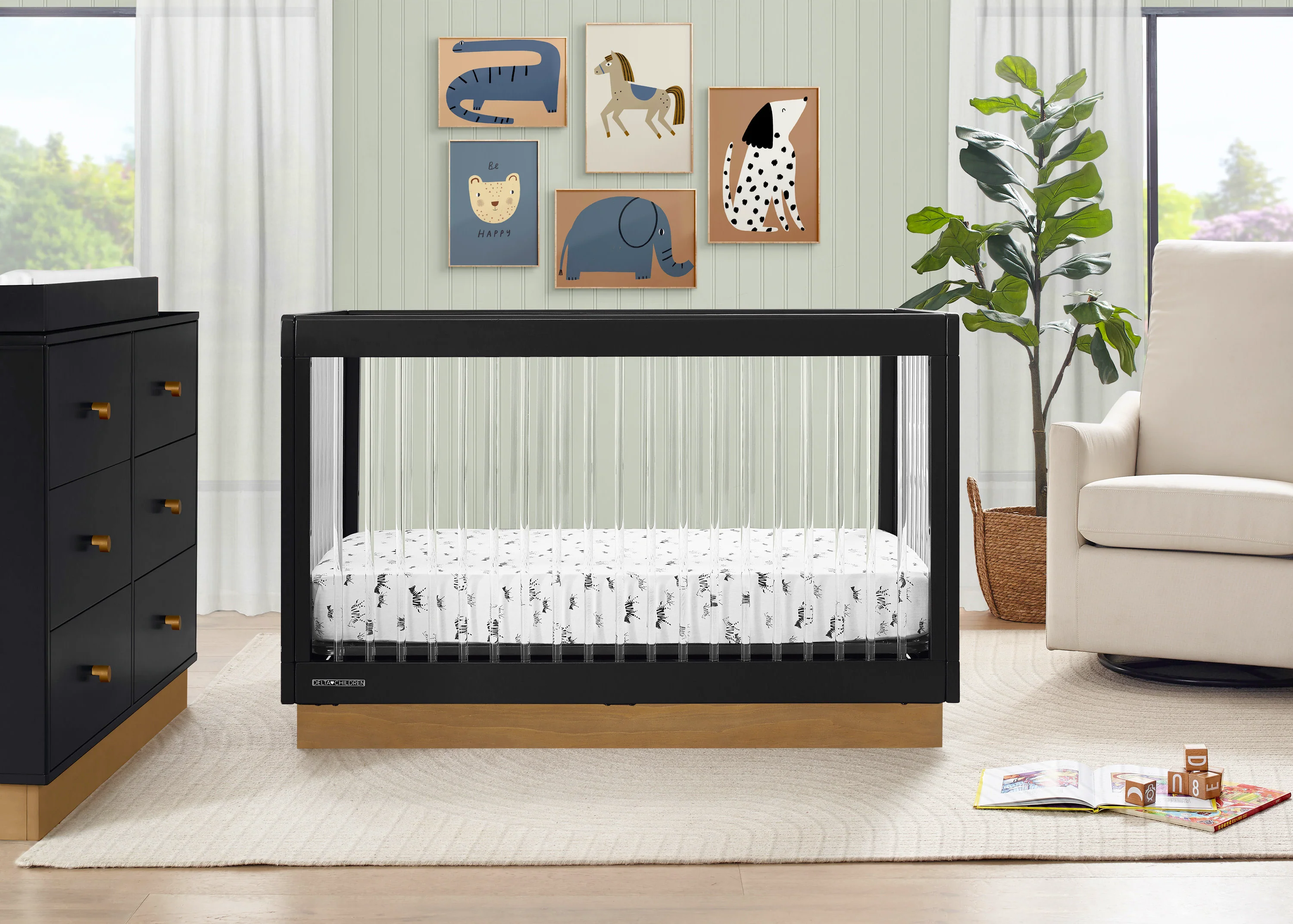 James Acrylic 4-in-1 Convertible Crib - Image 17