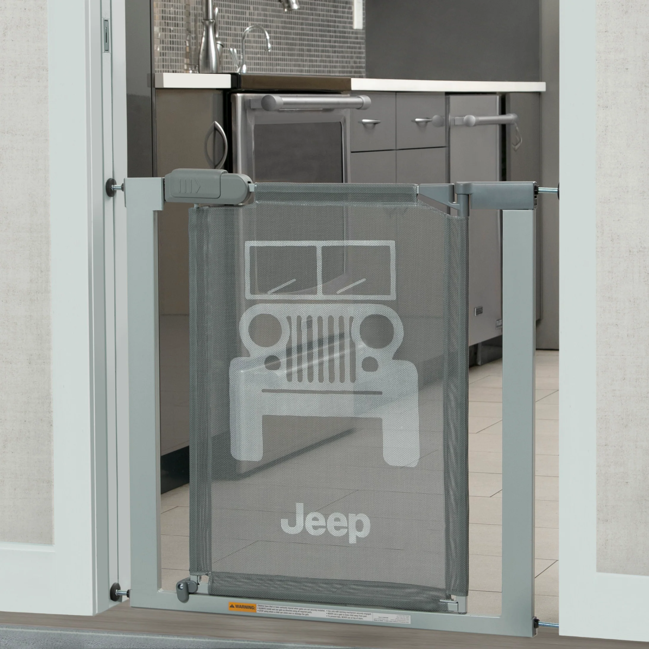 Jeep Adjustable Baby Safety Gate - Easy Fit Pressure Mount Design with Walk-Through Door - Image 4
