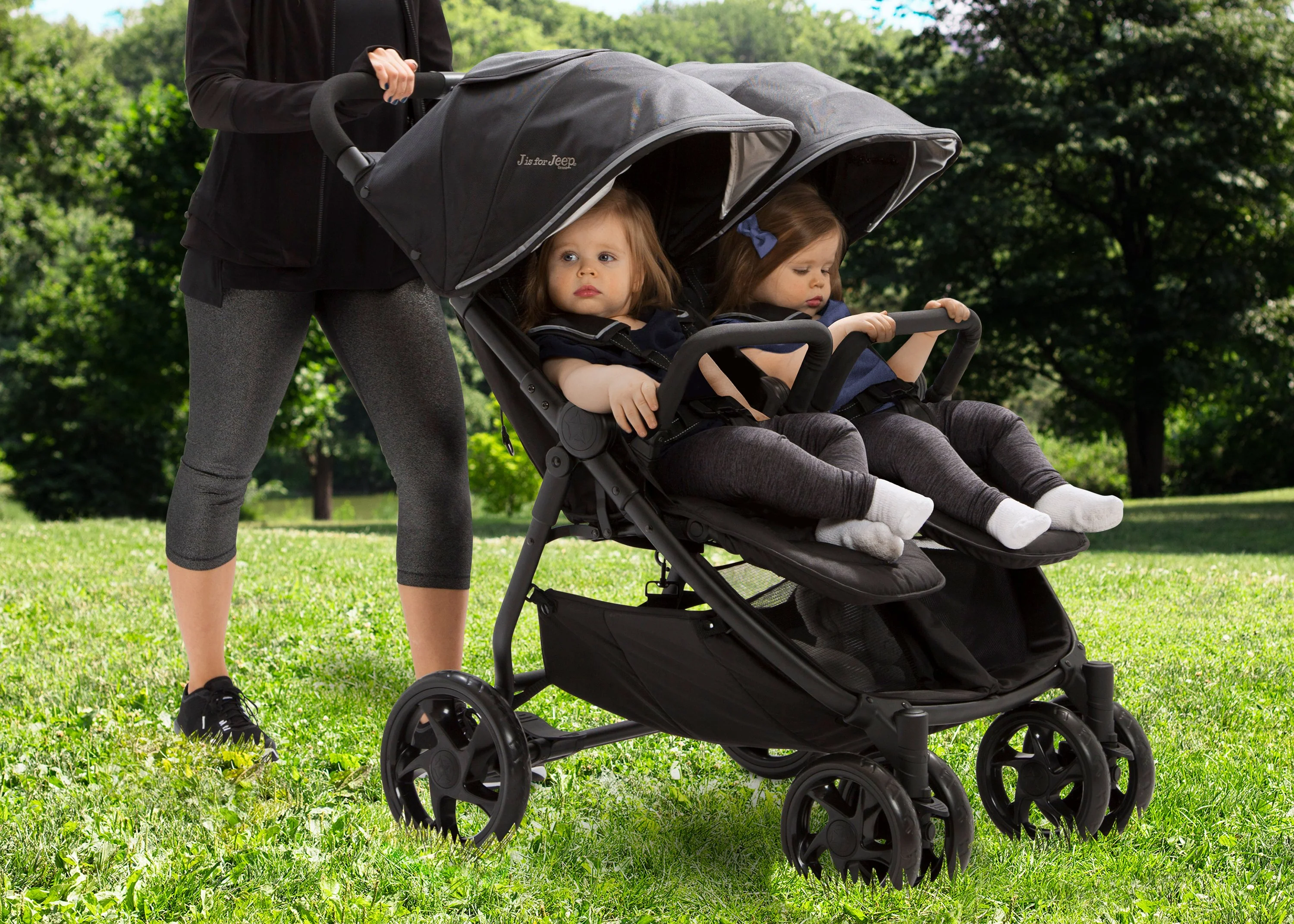 Jeep® Destination Side x Side Double Ultralight Stroller - Image 9