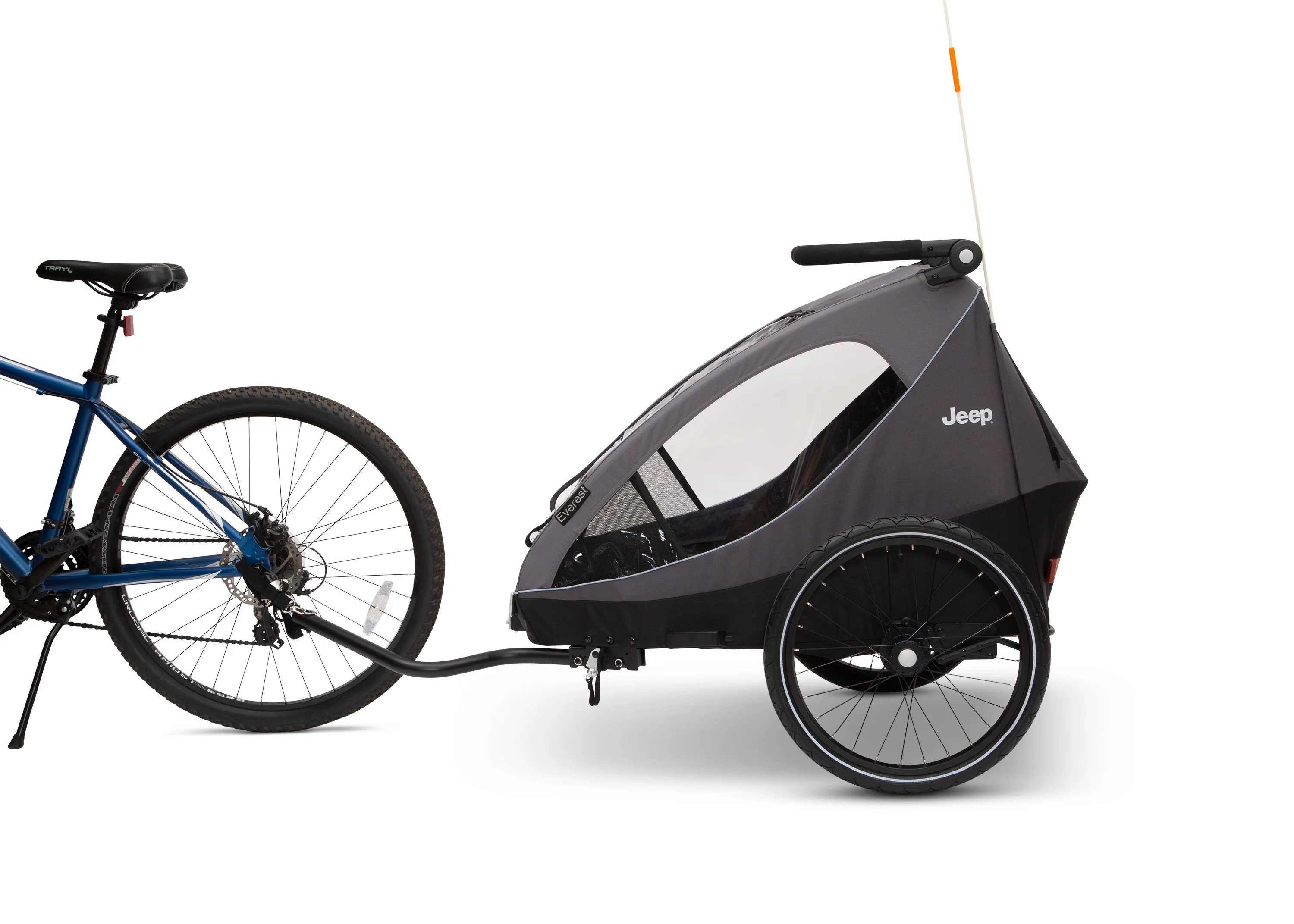 Jeep Everest 2-in-1 Child Bike Trailer and Stroller for 2 Kids - Image 3