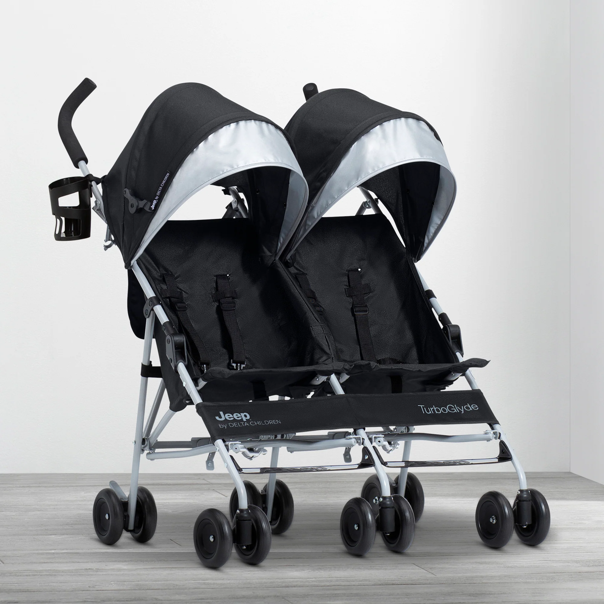 Jeep TurboGlyde Side by Side Double Stroller - Image 6